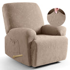 Ruaozz 4-Pieces Recliner Chair Covers Paw Reclining Chair Slipcovers, 1 Seat