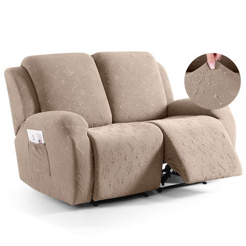 Ruaozz Recliner Sofa Covers Paw Reclining Couch Slipcovers, 2 Seat/3 Seat