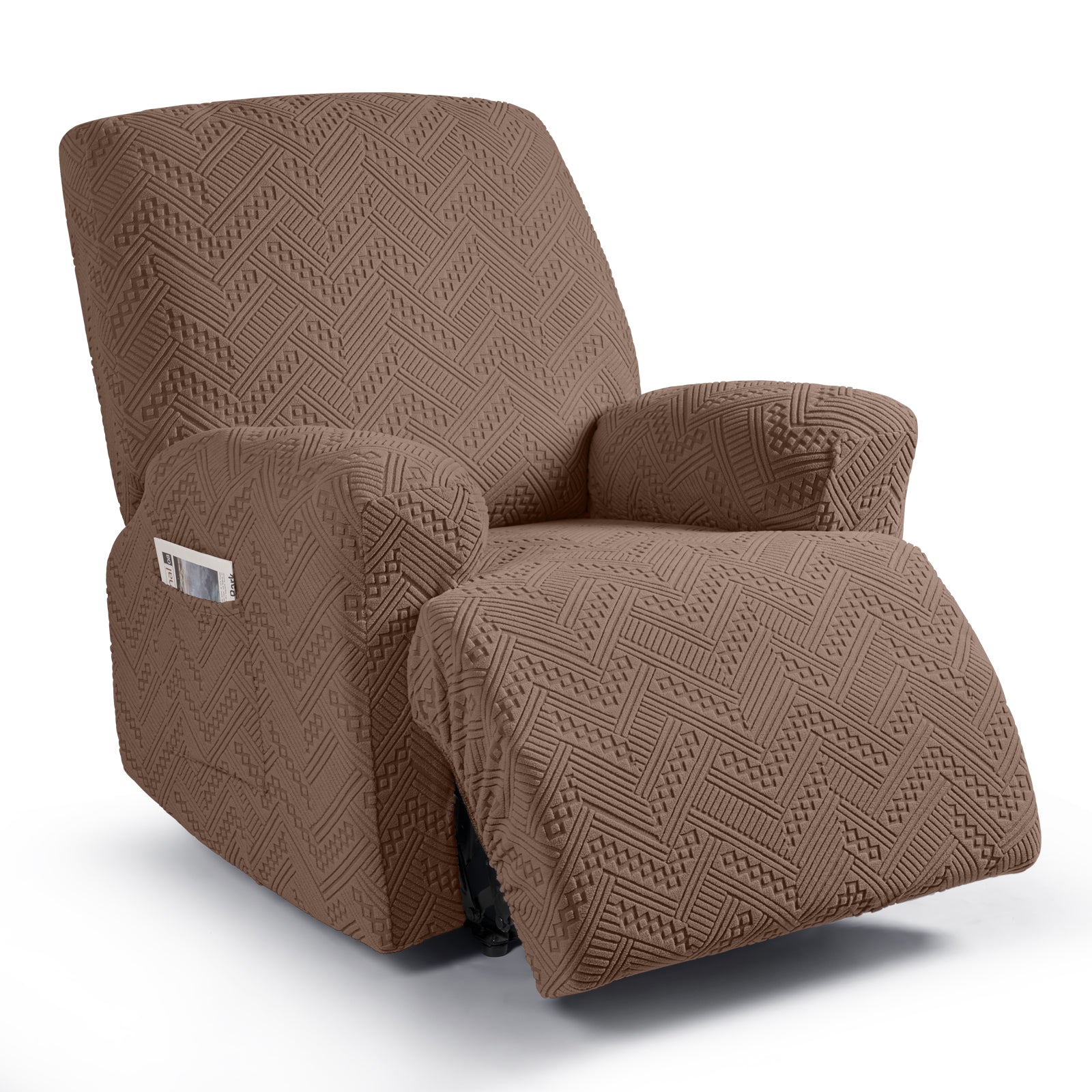 Ruaozz 3 Pieces Recliner Chair Covers Stretch Reclining Chair Slipcover, 1 Seat/ XL 1 Seat
