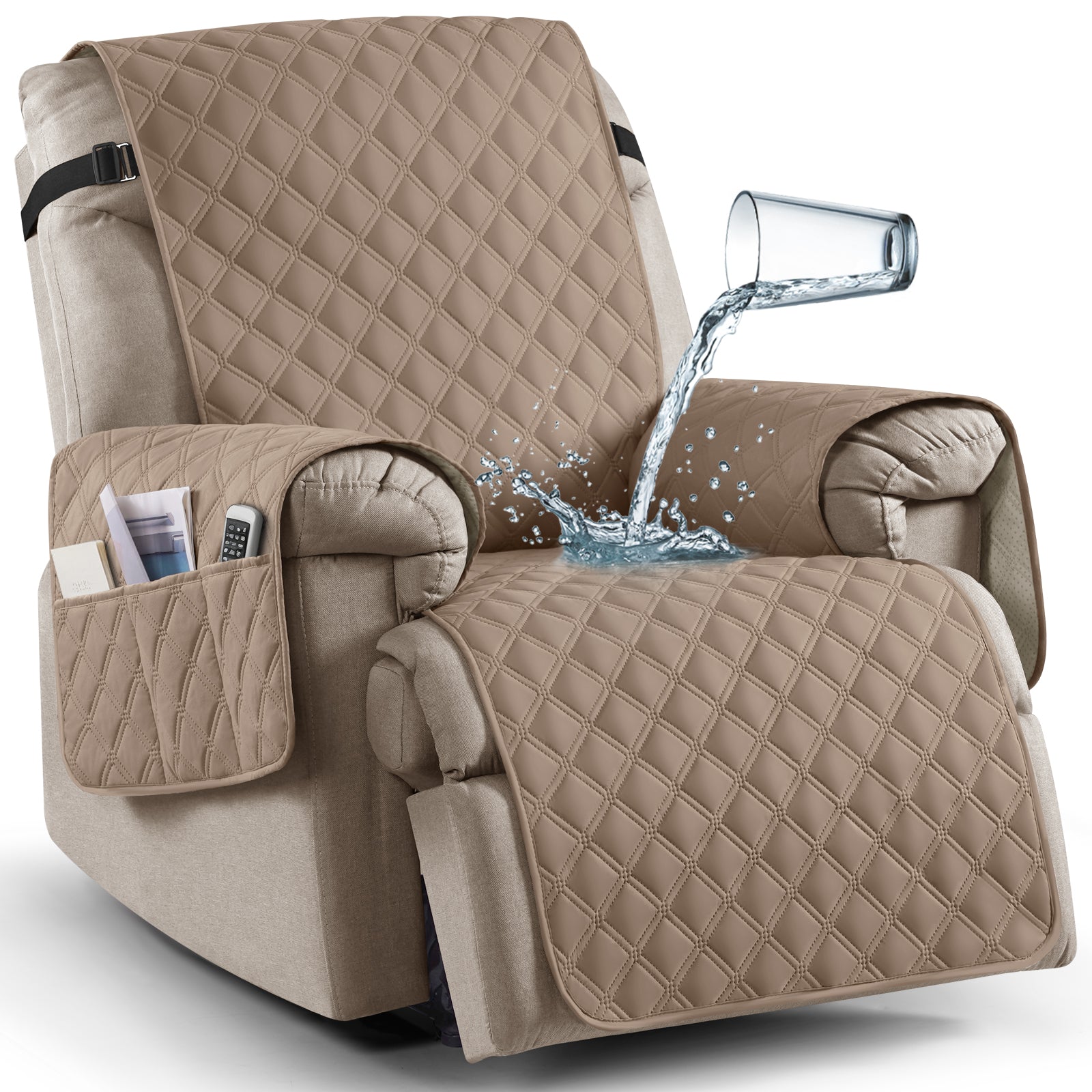 Ruaozz Waterproof Recliner Chair Covers,23/25/28/30 in