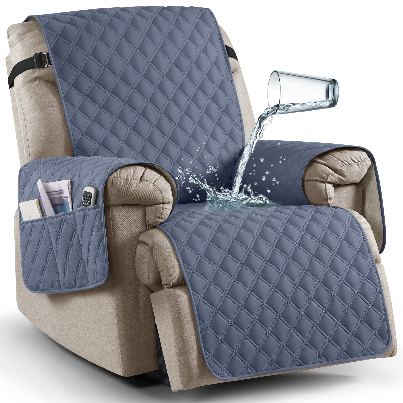 Ruaozz Waterproof Recliner Chair Covers,23/25/28/30 in