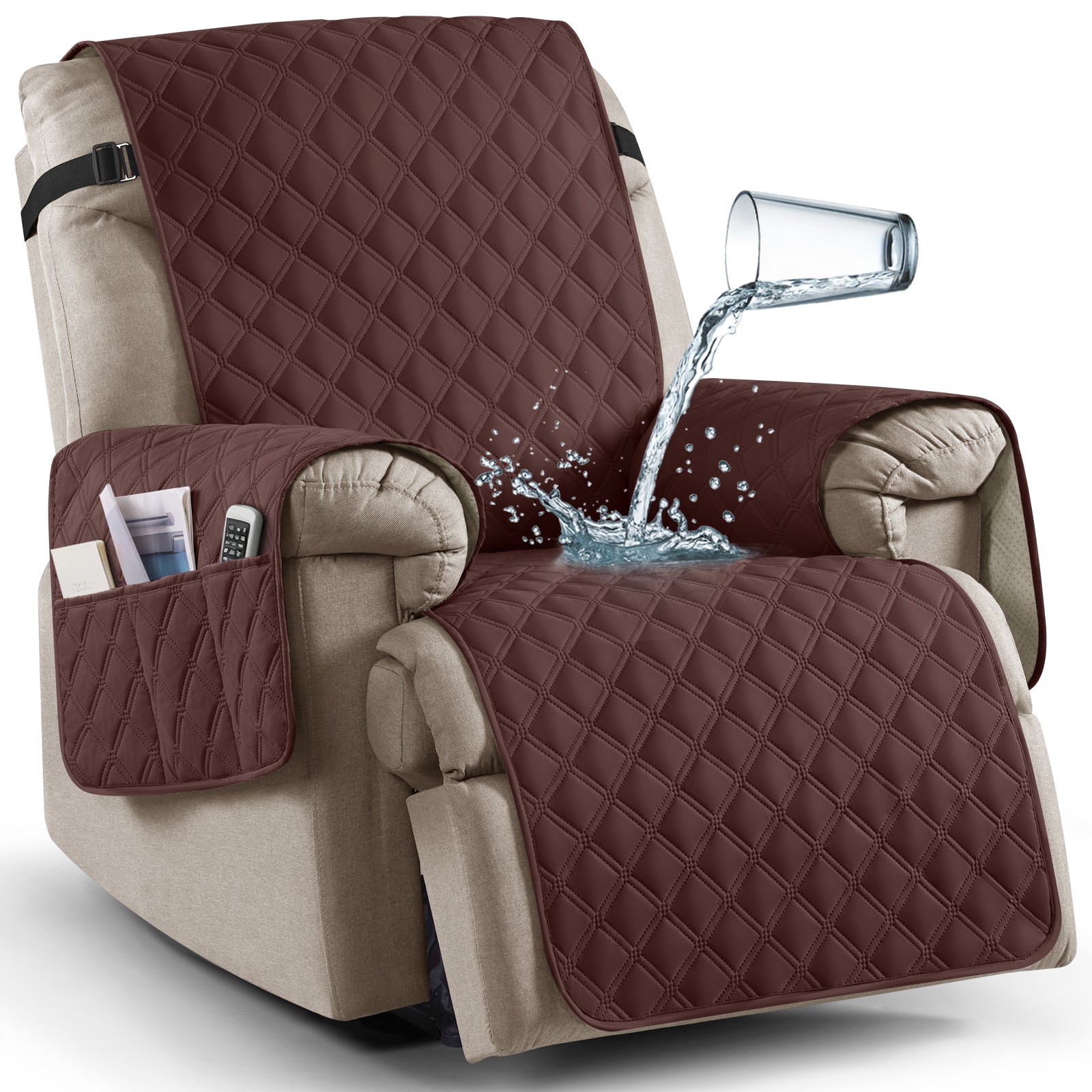 Ruaozz Waterproof Recliner Chair Covers,23/25/28/30 in