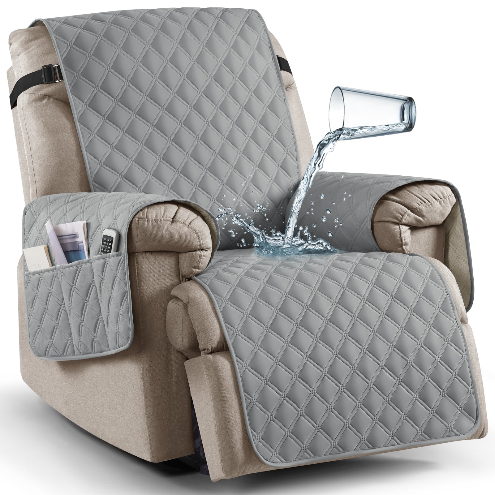 Ruaozz Waterproof Recliner Chair Covers,23/25/28/30 in