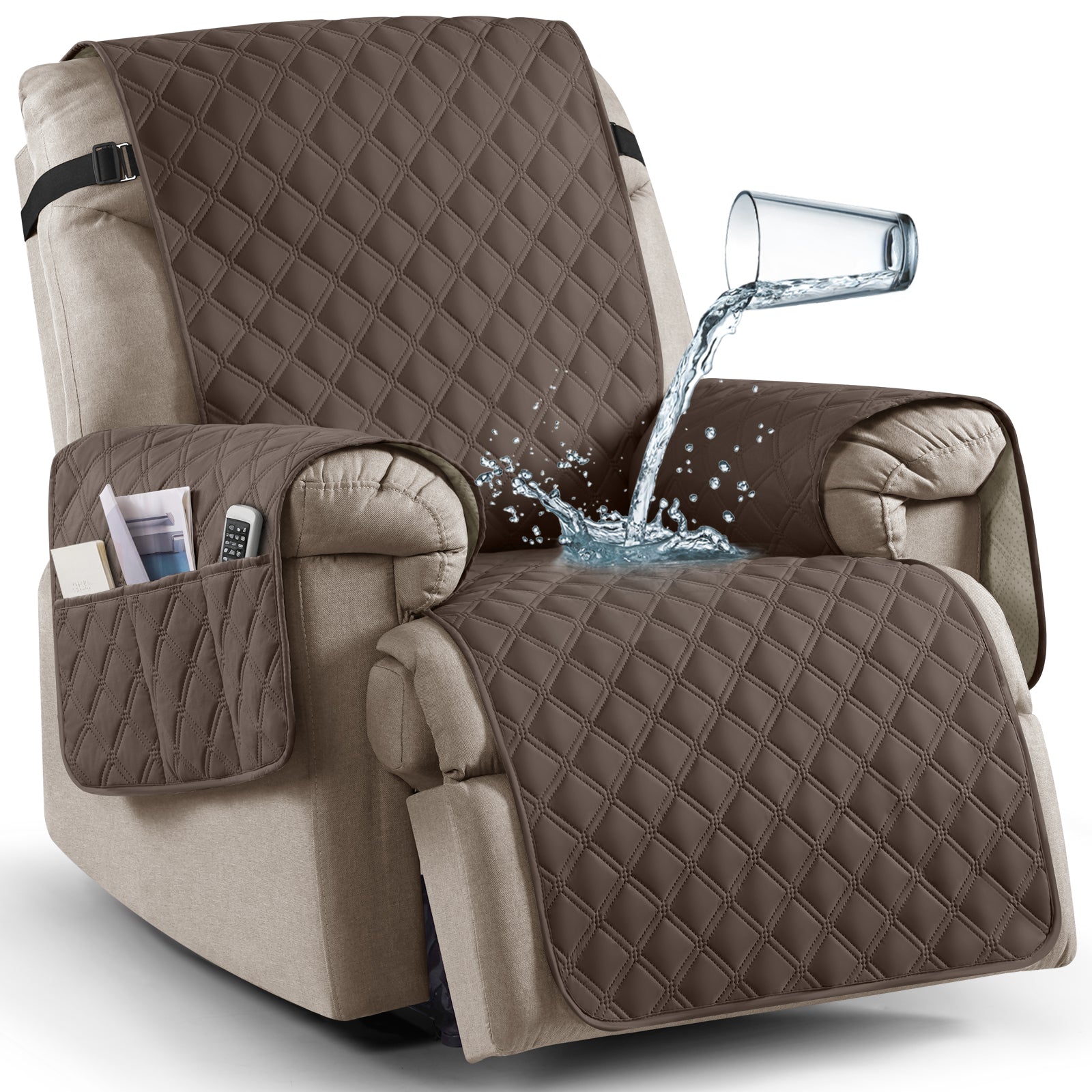 Ruaozz Waterproof Recliner Chair Covers,23/25/28/30 in
