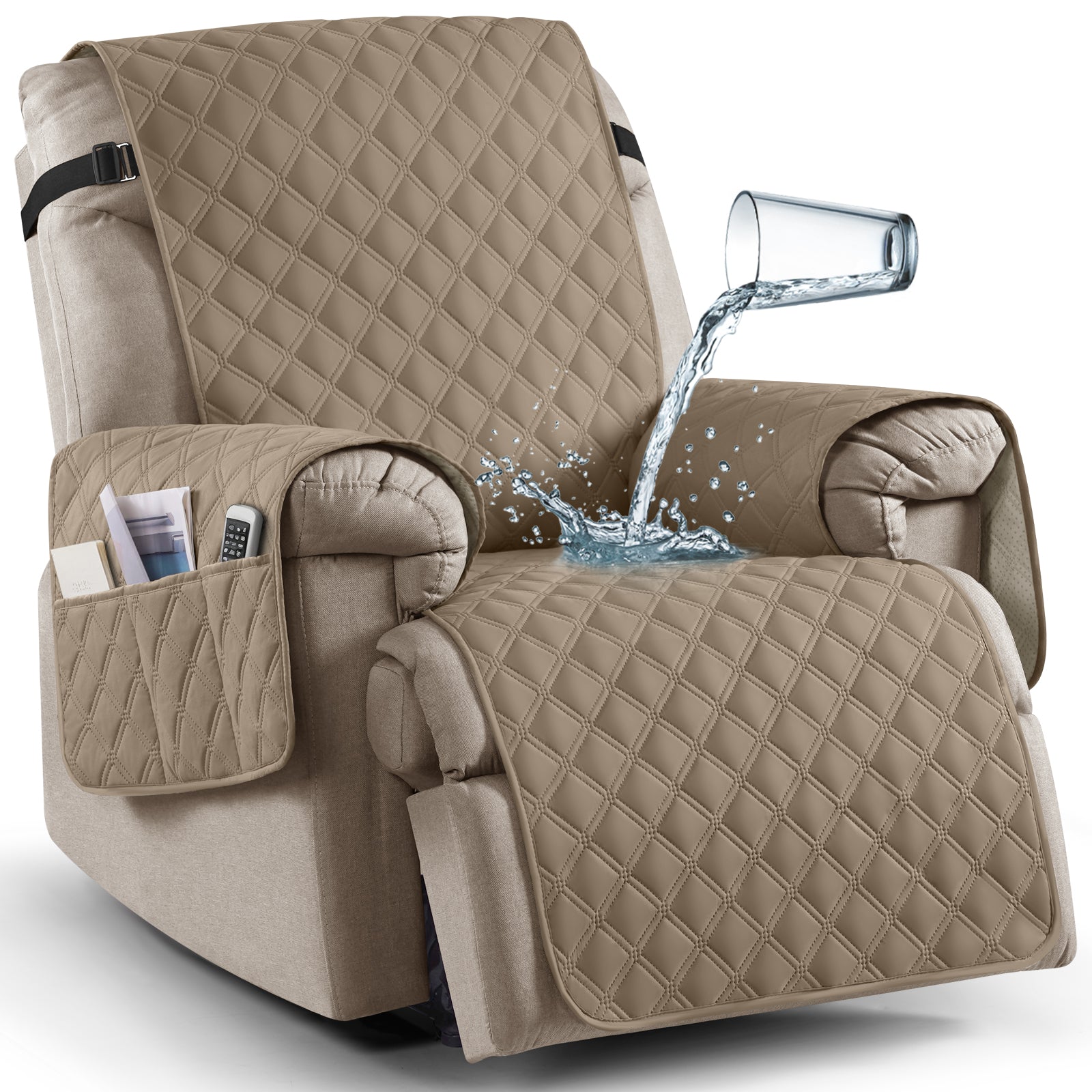 Ruaozz Waterproof Recliner Chair Covers,23/25/28/30 in