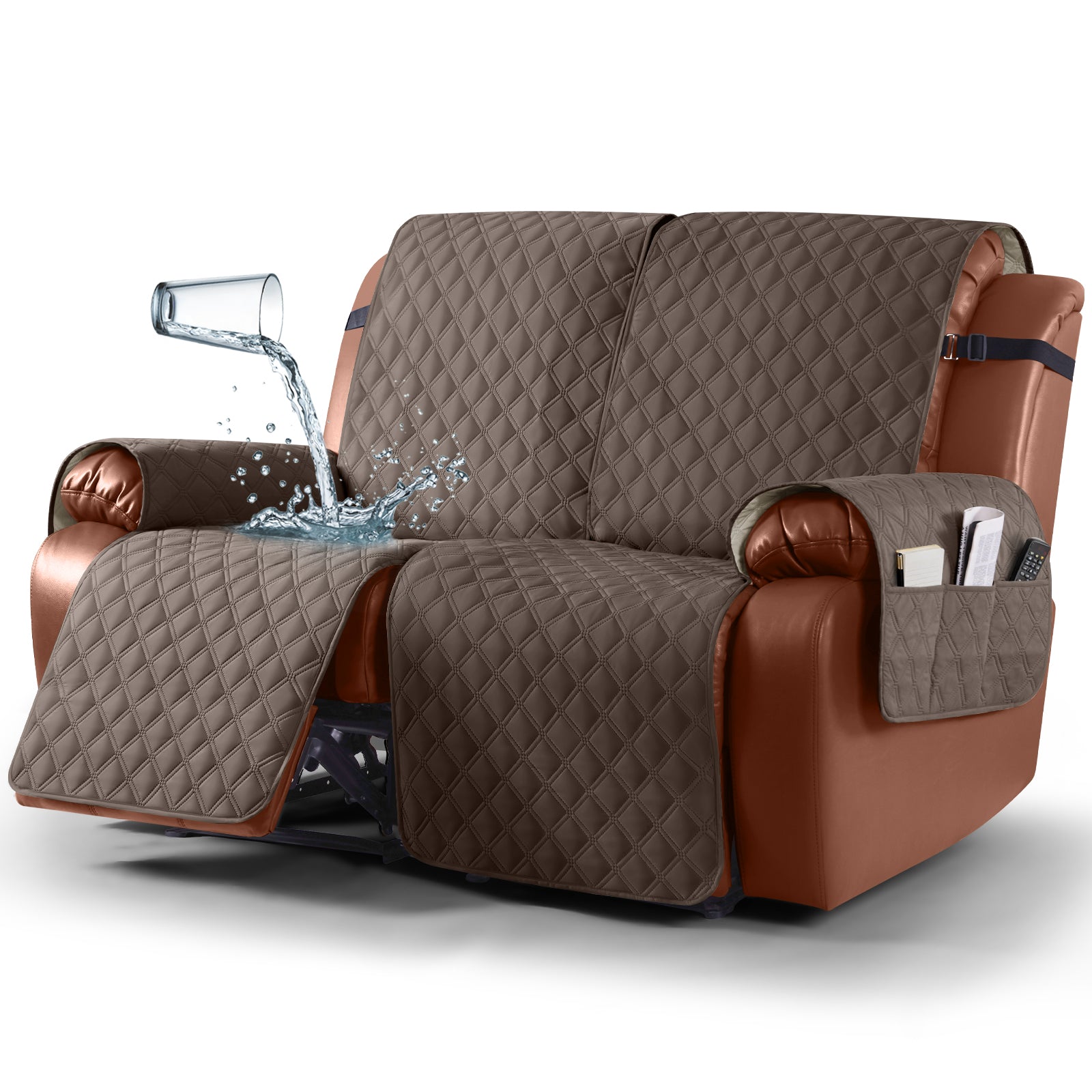 Ruaozz Waterproof Recliner Sofa Covers, 2 Seater/ XL2 Seater/ 3 Seater