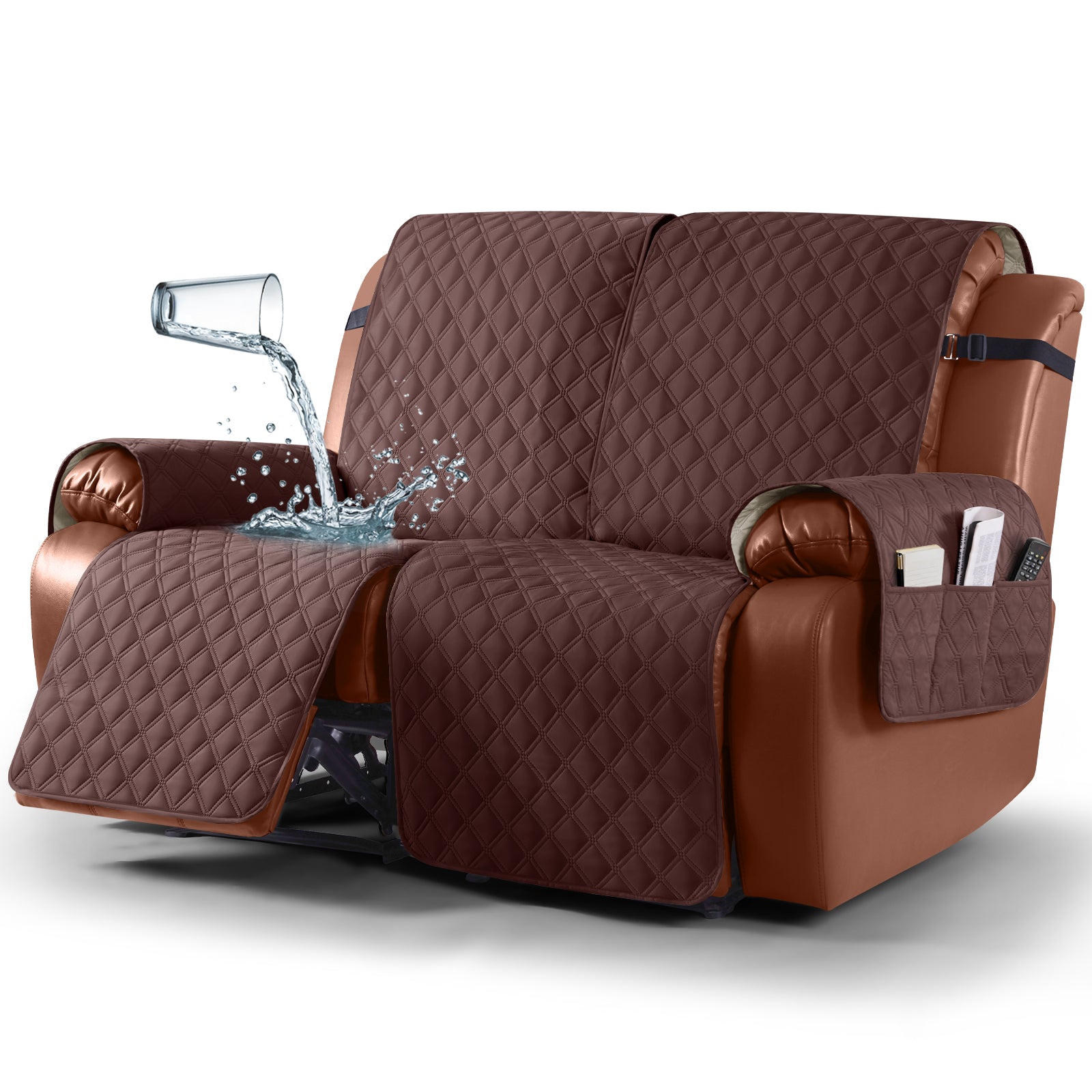 Ruaozz Waterproof Recliner Sofa Covers, 2 Seater/ XL2 Seater/ 3 Seater