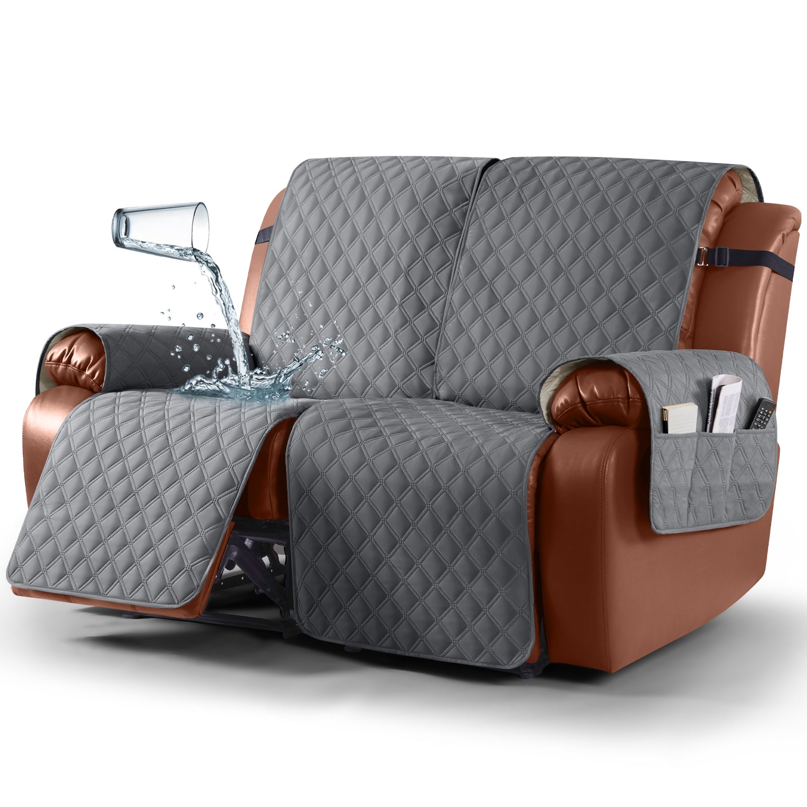 Ruaozz Waterproof Recliner Sofa Covers, 2 Seater/ XL2 Seater/ 3 Seater