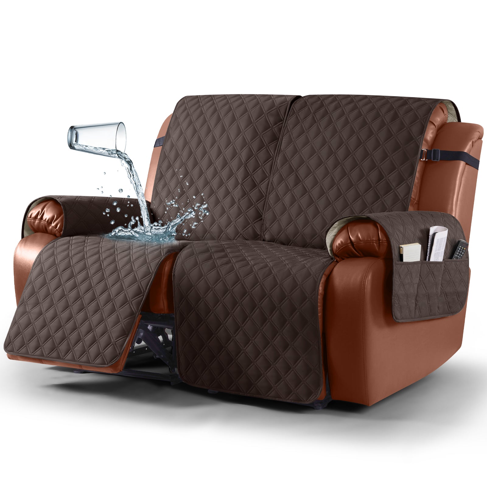 Ruaozz Waterproof Recliner Sofa Covers, 2 Seater/ XL2 Seater/ 3 Seater