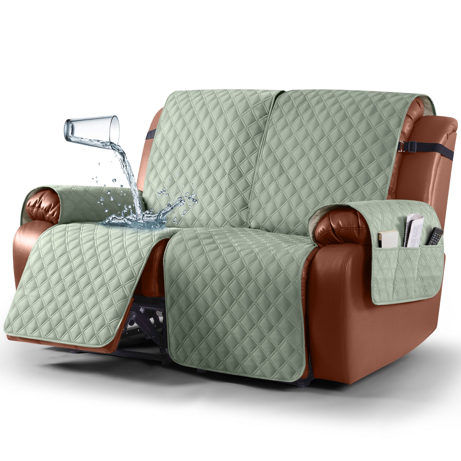 Ruaozz Waterproof Recliner Sofa Covers, 2 Seater/ XL2 Seater/ 3 Seater