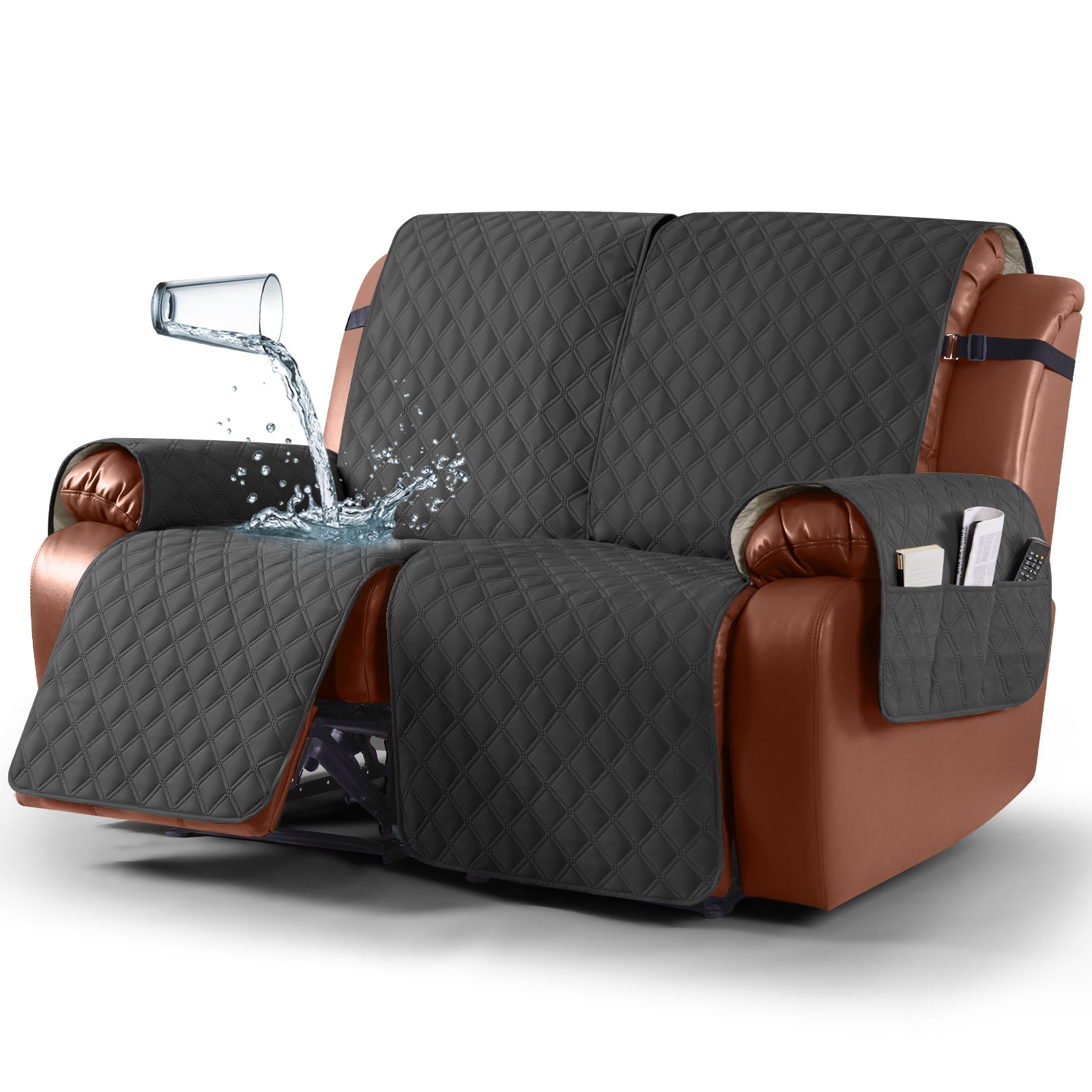 Ruaozz Waterproof Recliner Sofa Covers, 2 Seater/ XL2 Seater/ 3 Seater