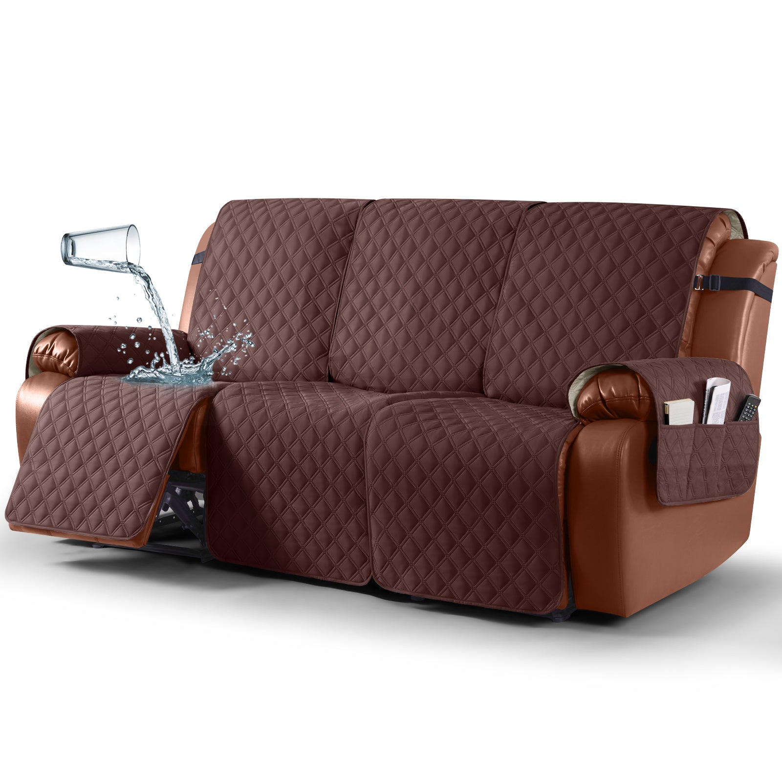 Ruaozz Waterproof Recliner Sofa Covers, 2 Seater/ XL2 Seater/ 3 Seater