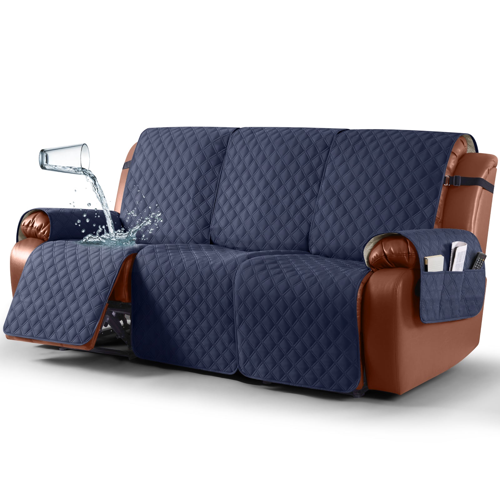 Ruaozz Waterproof Recliner Sofa Covers, 2 Seater/ XL2 Seater/ 3 Seater