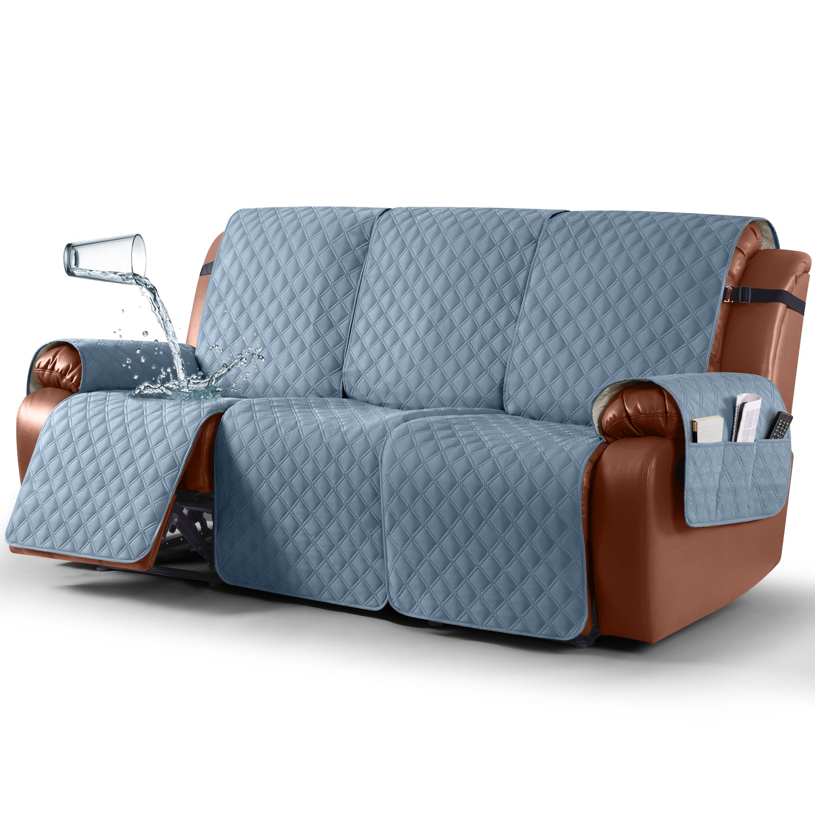 Ruaozz Waterproof Recliner Sofa Covers, 2 Seater/ XL2 Seater/ 3 Seater