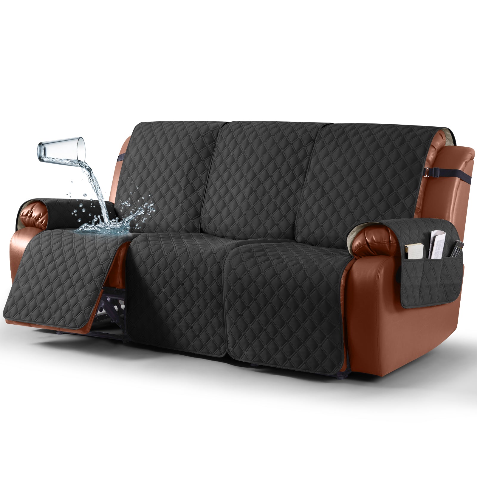 Ruaozz Waterproof Recliner Sofa Covers, 2 Seater/ XL2 Seater/ 3 Seater