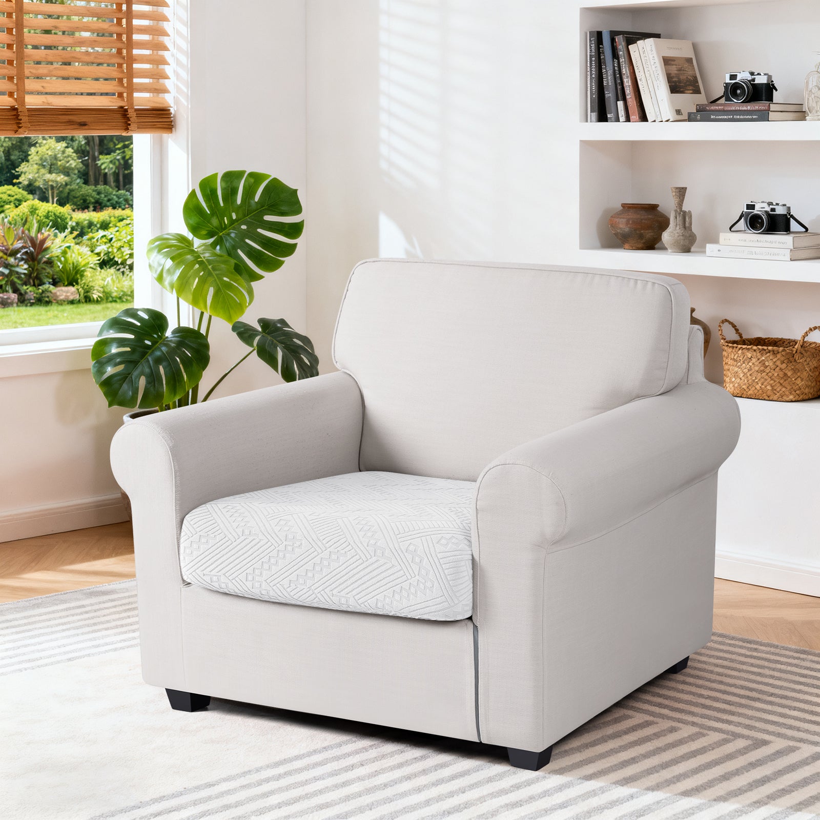 Ruaozz Seational Couch Cushion Covers L Shaped Sofa Covers