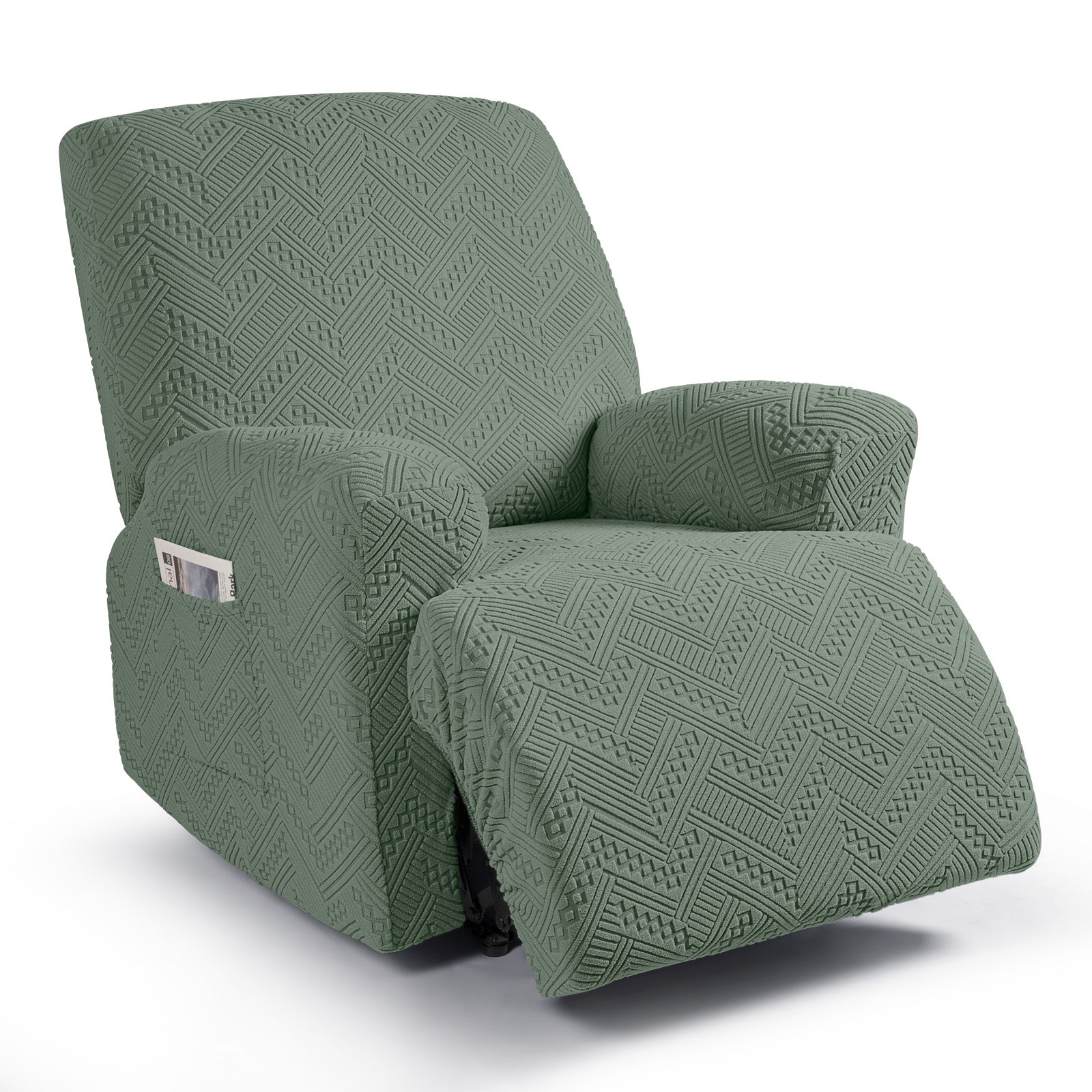 Ruaozz 3 Pieces Recliner Chair Covers Stretch Reclining Chair Slipcover, 1 Seat/ XL 1 Seat
