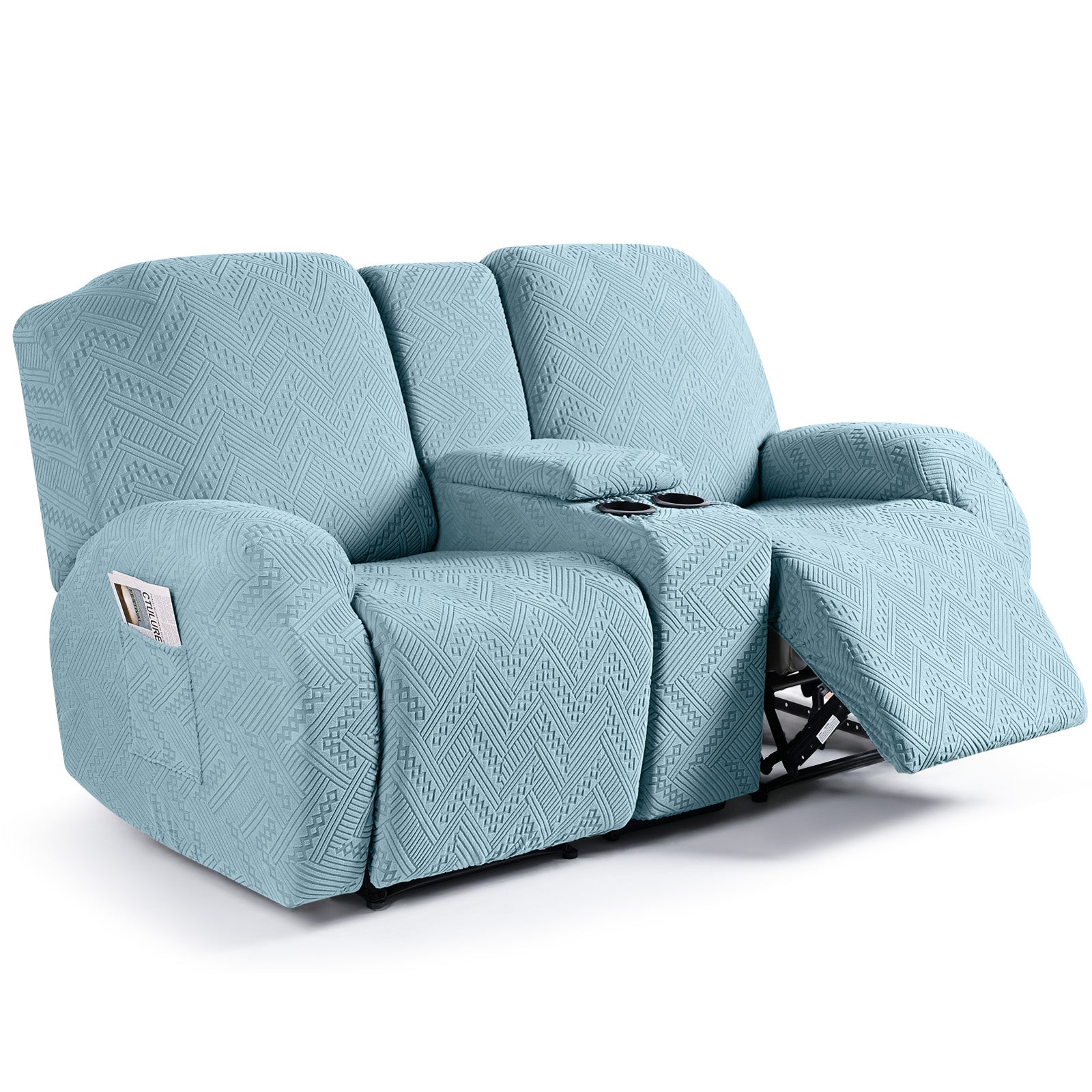 Ruaozz Stretch Recliner Sofa Covers with Console