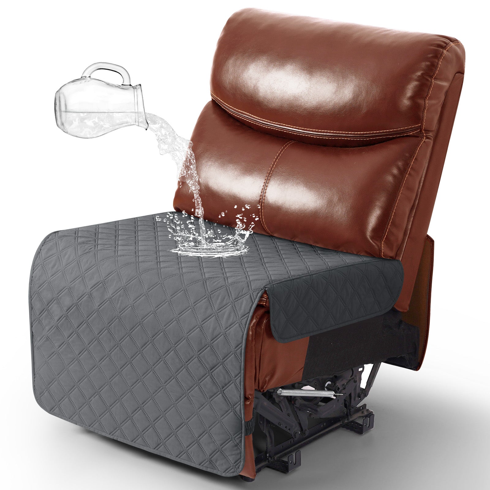 Ruaozz Waterproof Sectional Recliner Couch Covers, 5 Seat/ Corner/ Console/ Single Seat