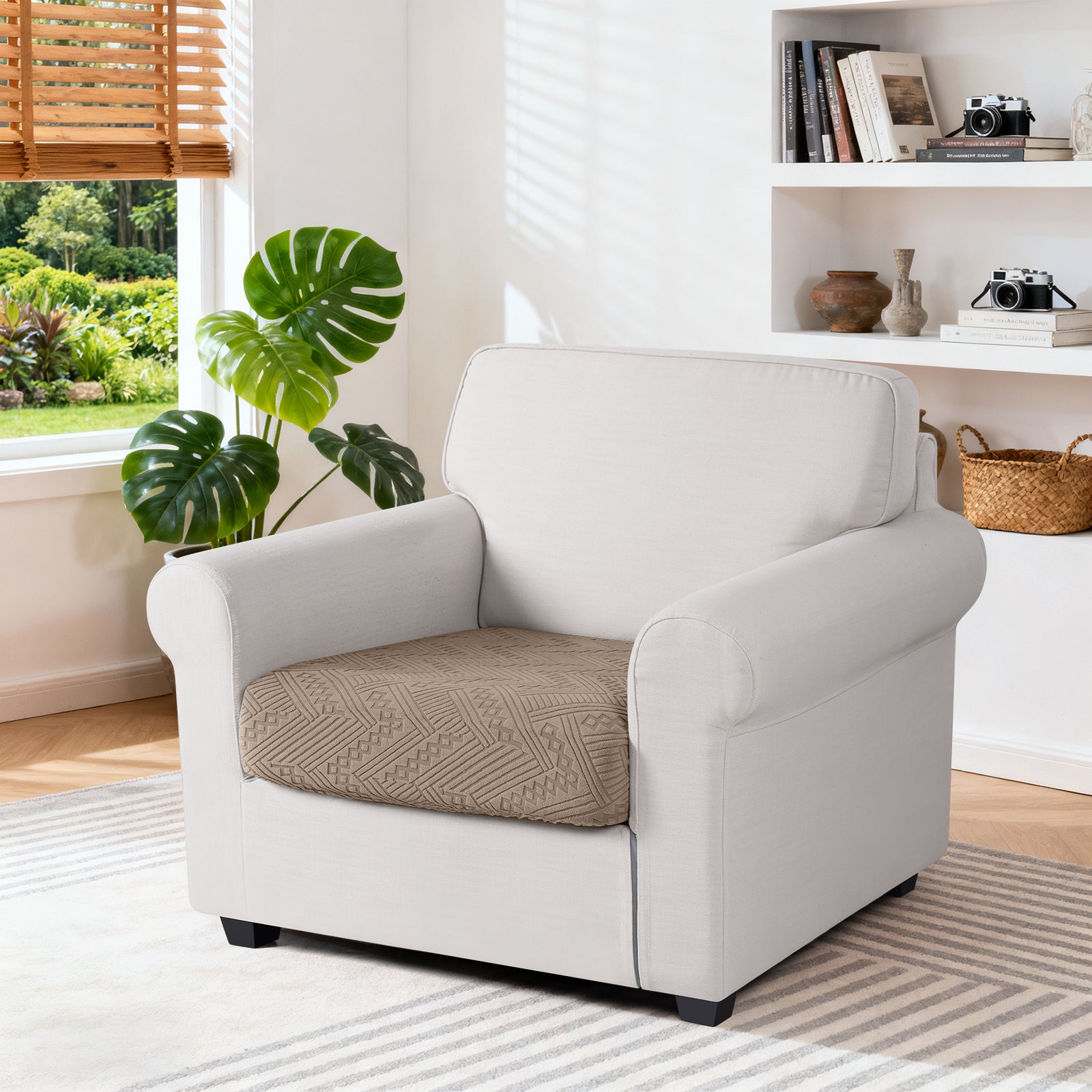 Ruaozz Seational Couch Cushion Covers L Shaped Sofa Covers