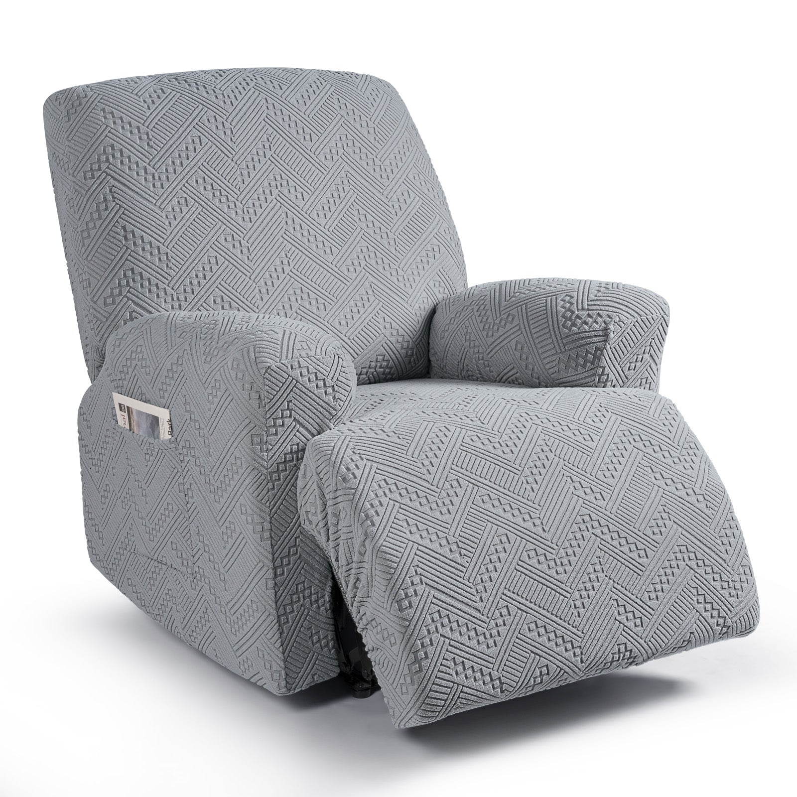 Ruaozz 3 Pieces Recliner Chair Covers Stretch Reclining Chair Slipcover, 1 Seat/ XL 1 Seat