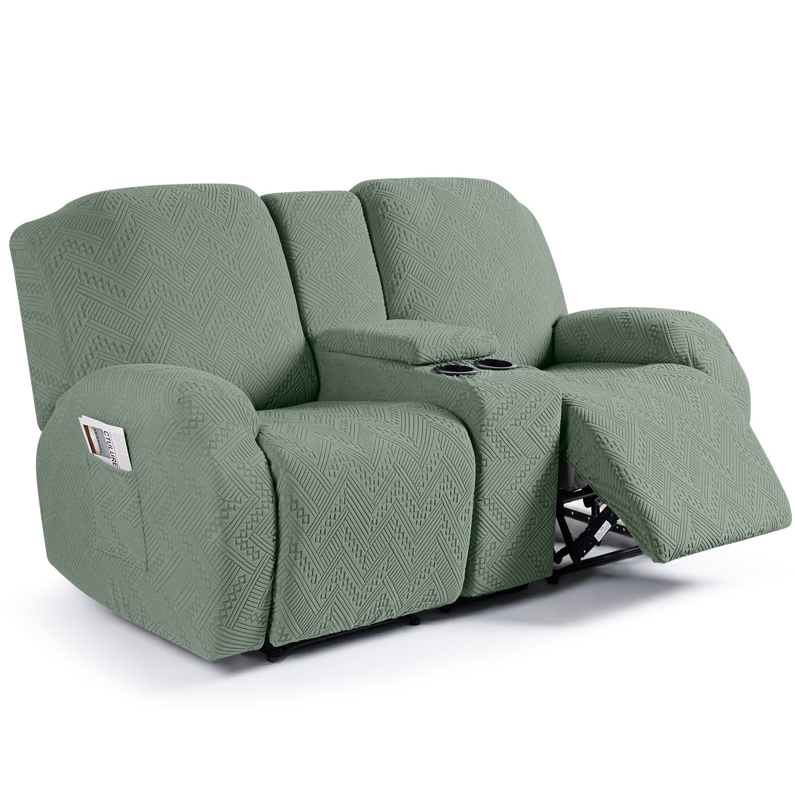 Ruaozz Stretch Recliner Sofa Covers with Console