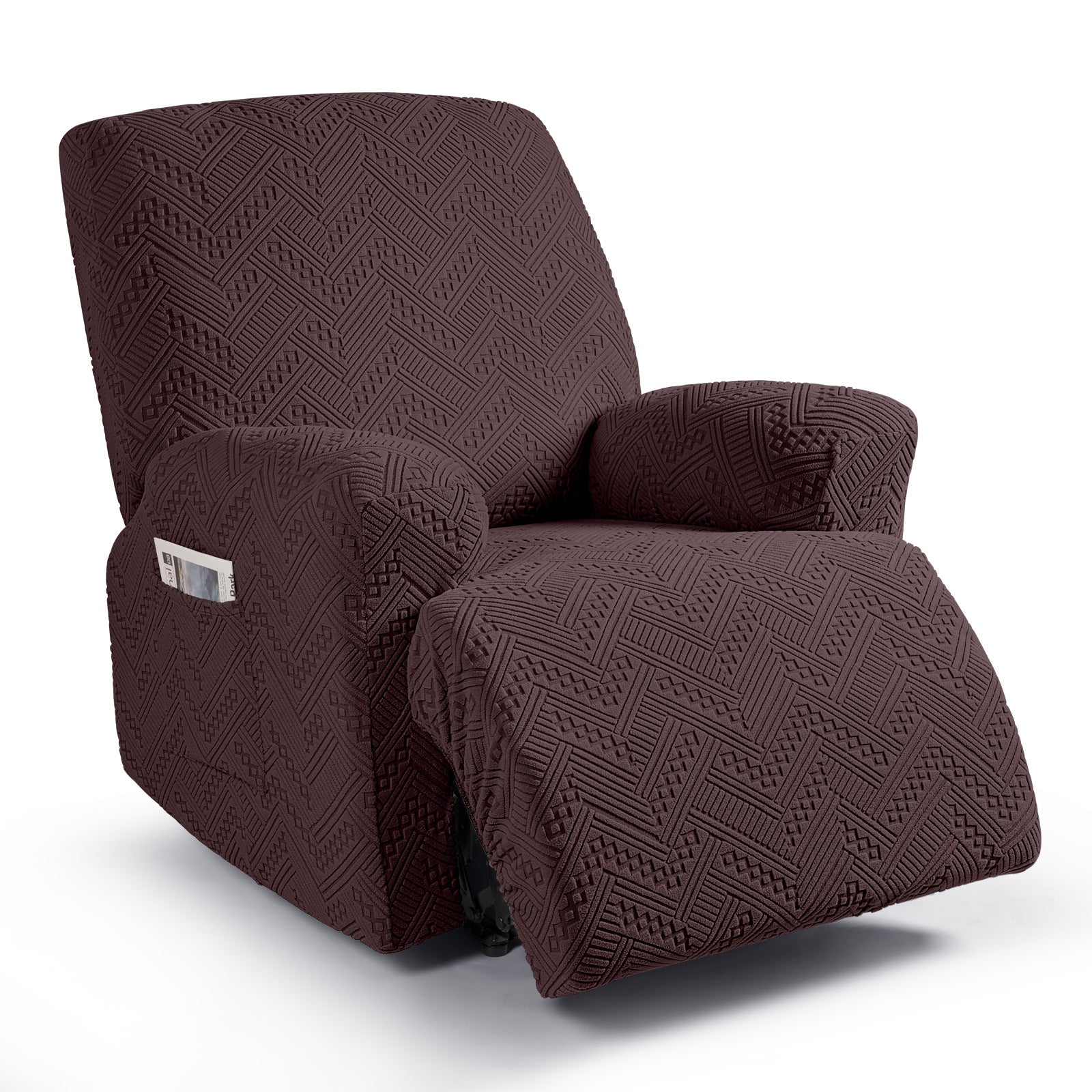 Ruaozz 3 Pieces Recliner Chair Covers Stretch Reclining Chair Slipcover, 1 Seat/ XL 1 Seat