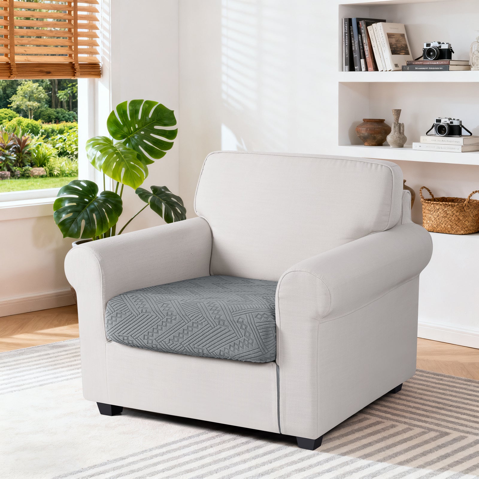 Ruaozz Seational Couch Cushion Covers L Shaped Sofa Covers