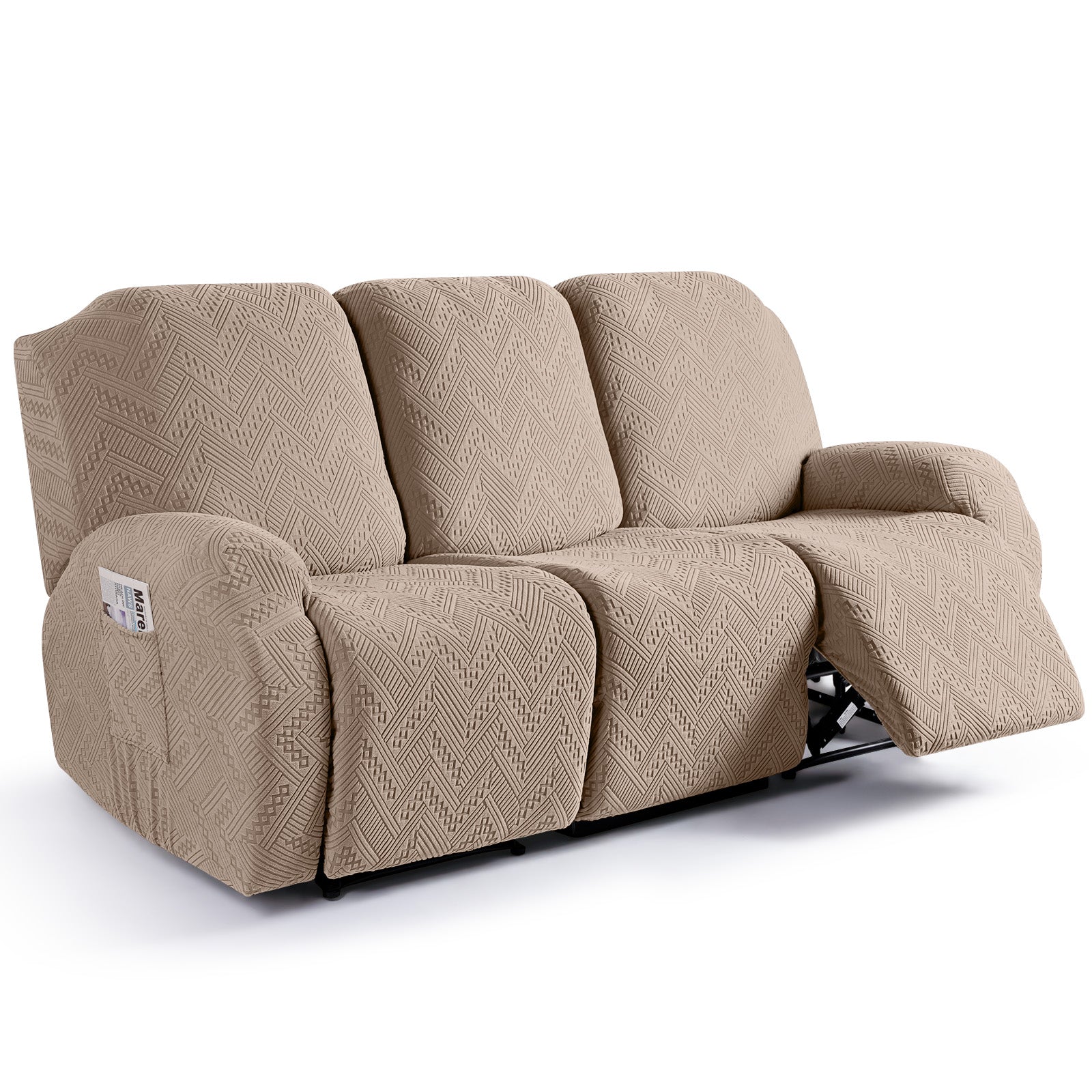 Ruaozz Stretch Recliner Sofa Covers 2 Seat/ XL 2 Seat/ 3 Seat