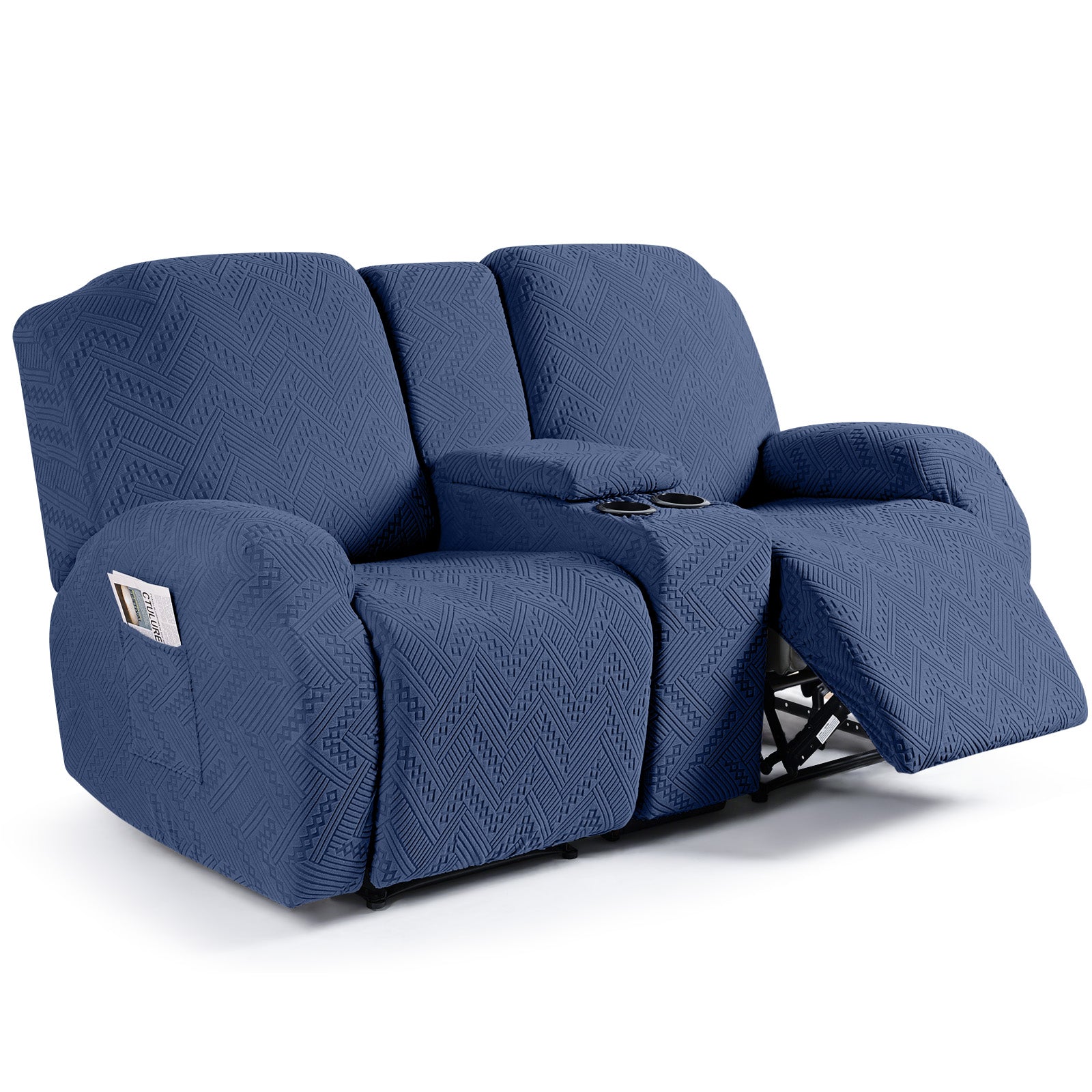 Ruaozz Stretch Recliner Sofa Covers with Console