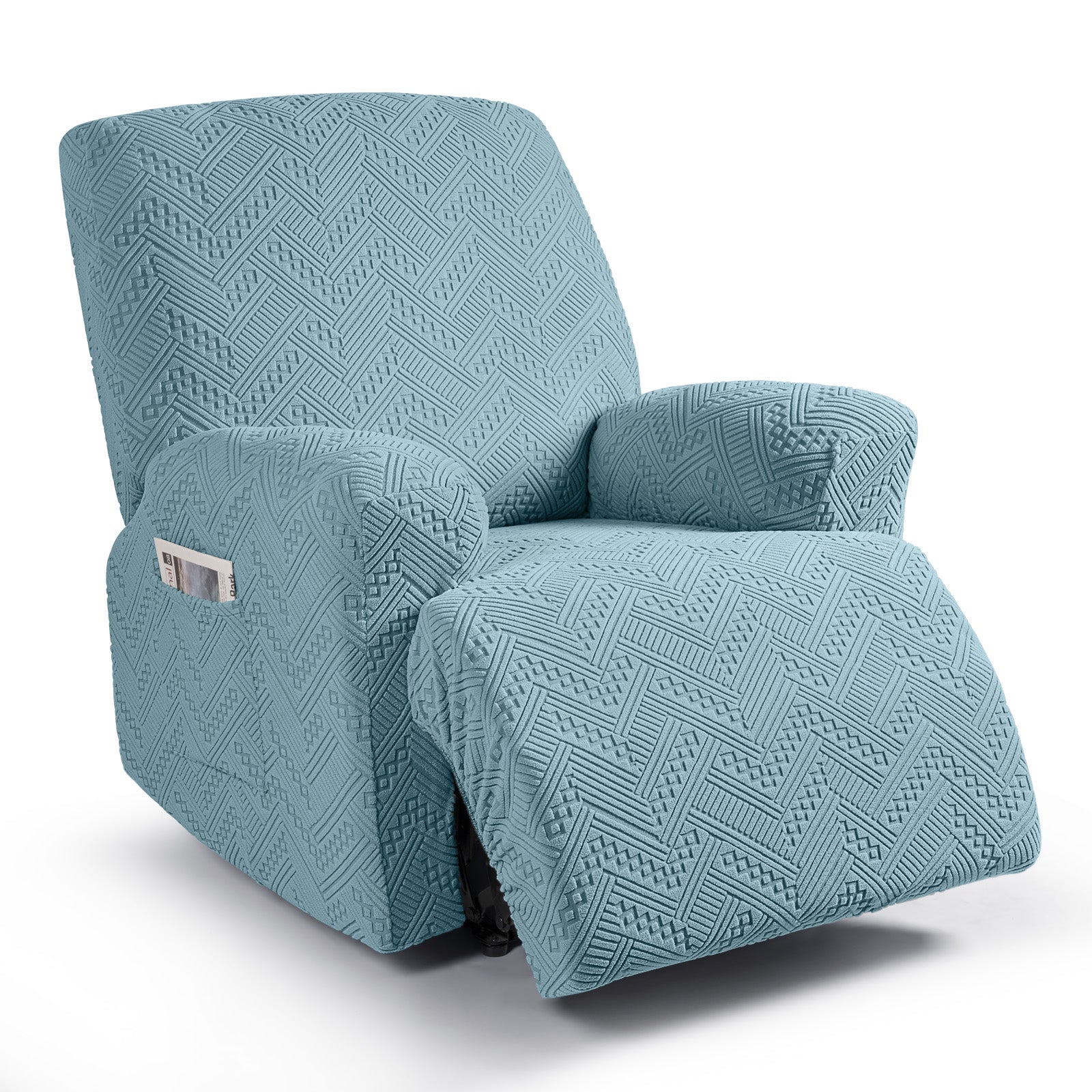 Ruaozz 3 Pieces Recliner Chair Covers Stretch Reclining Chair Slipcover, 1 Seat/ XL 1 Seat