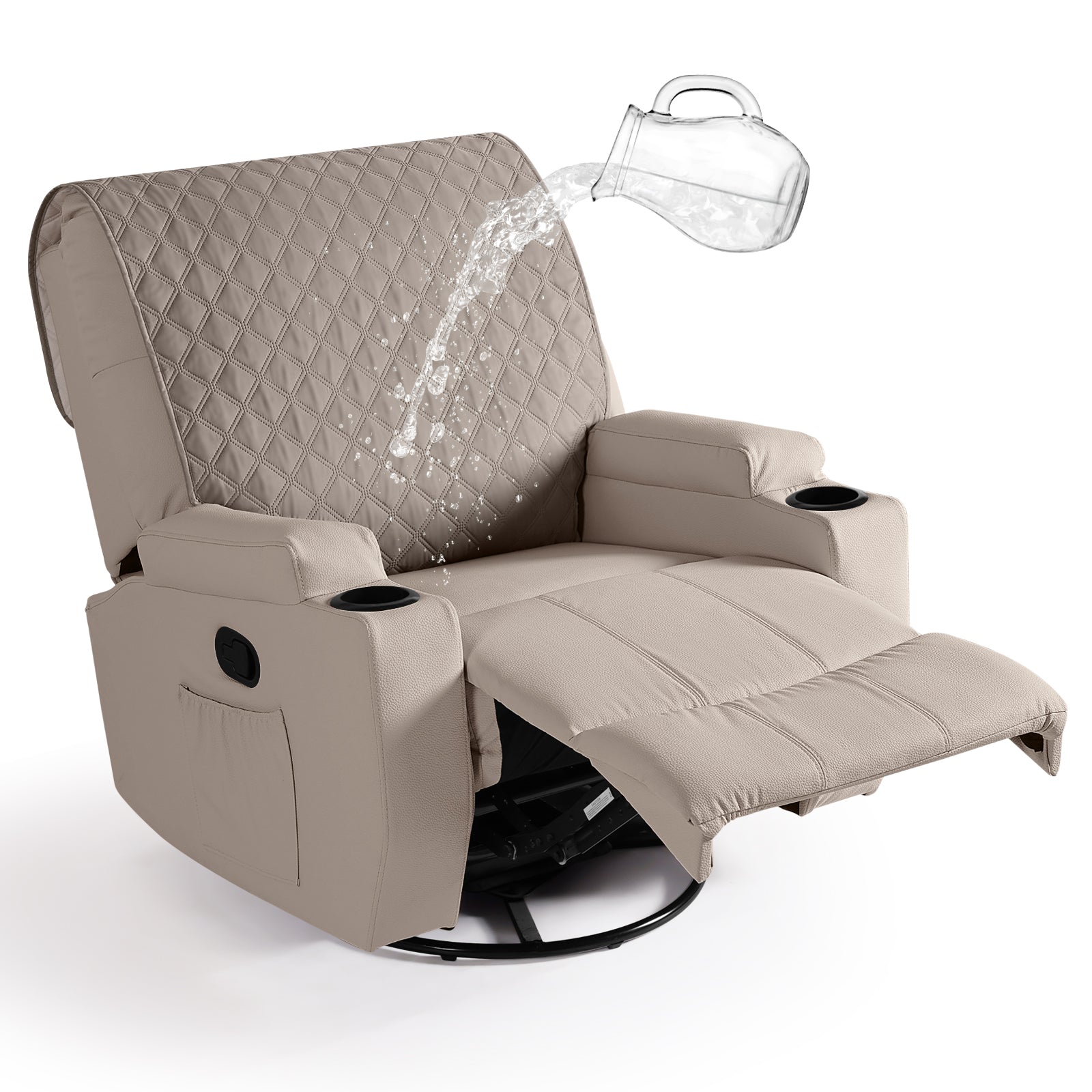 Ruaozz Waterproof Recliner Back Cover,28in