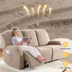 Ruaozz Recliner Sofa Covers Paw Reclining Couch Slipcovers, 2 Seat/3 Seat