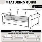 Ruaozz Seational Couch Cushion Covers L Shaped Sofa Covers