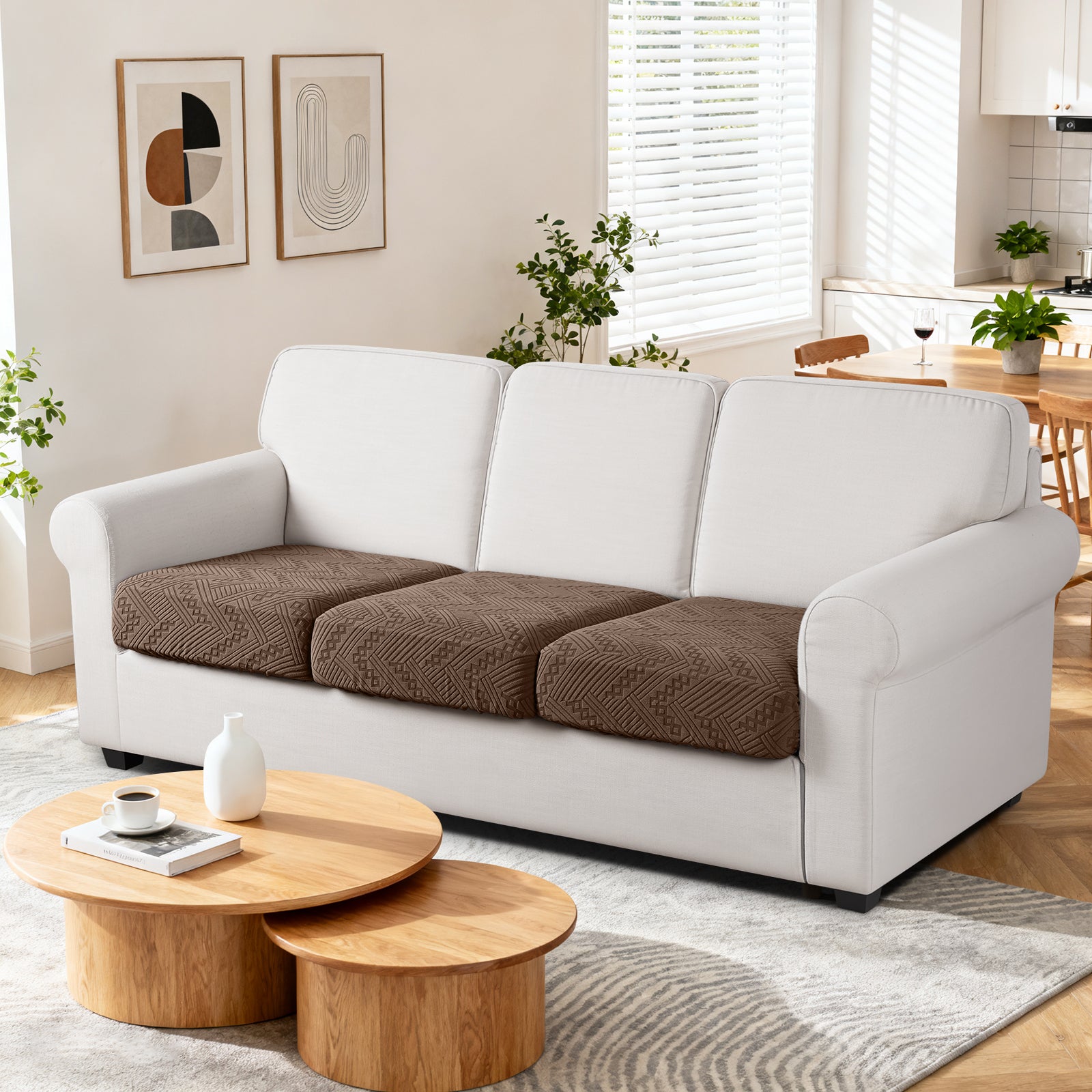 Ruaozz Seational Couch Cushion Covers L Shaped Sofa Covers