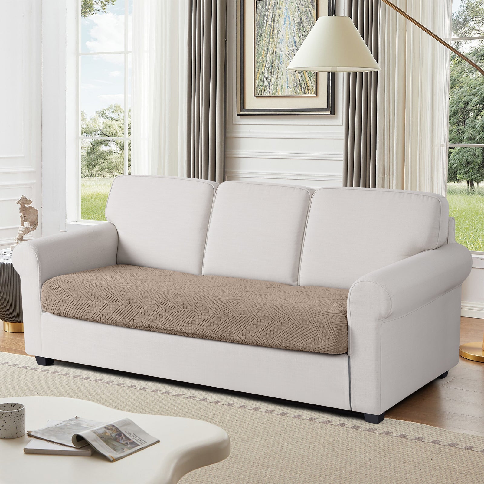 Ruaozz Seational Couch Cushion Covers L Shaped Sofa Covers