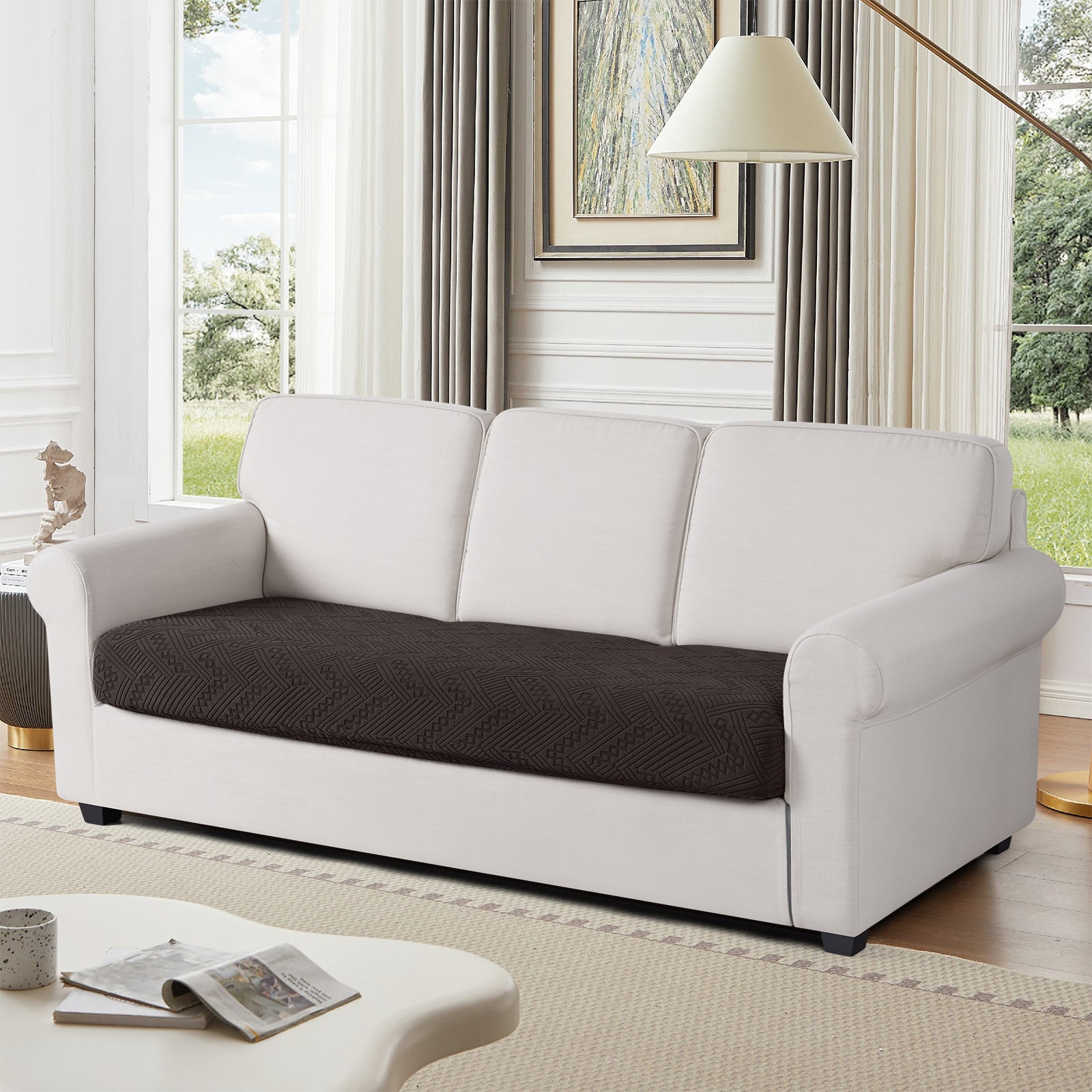 Ruaozz Seational Couch Cushion Covers L Shaped Sofa Covers