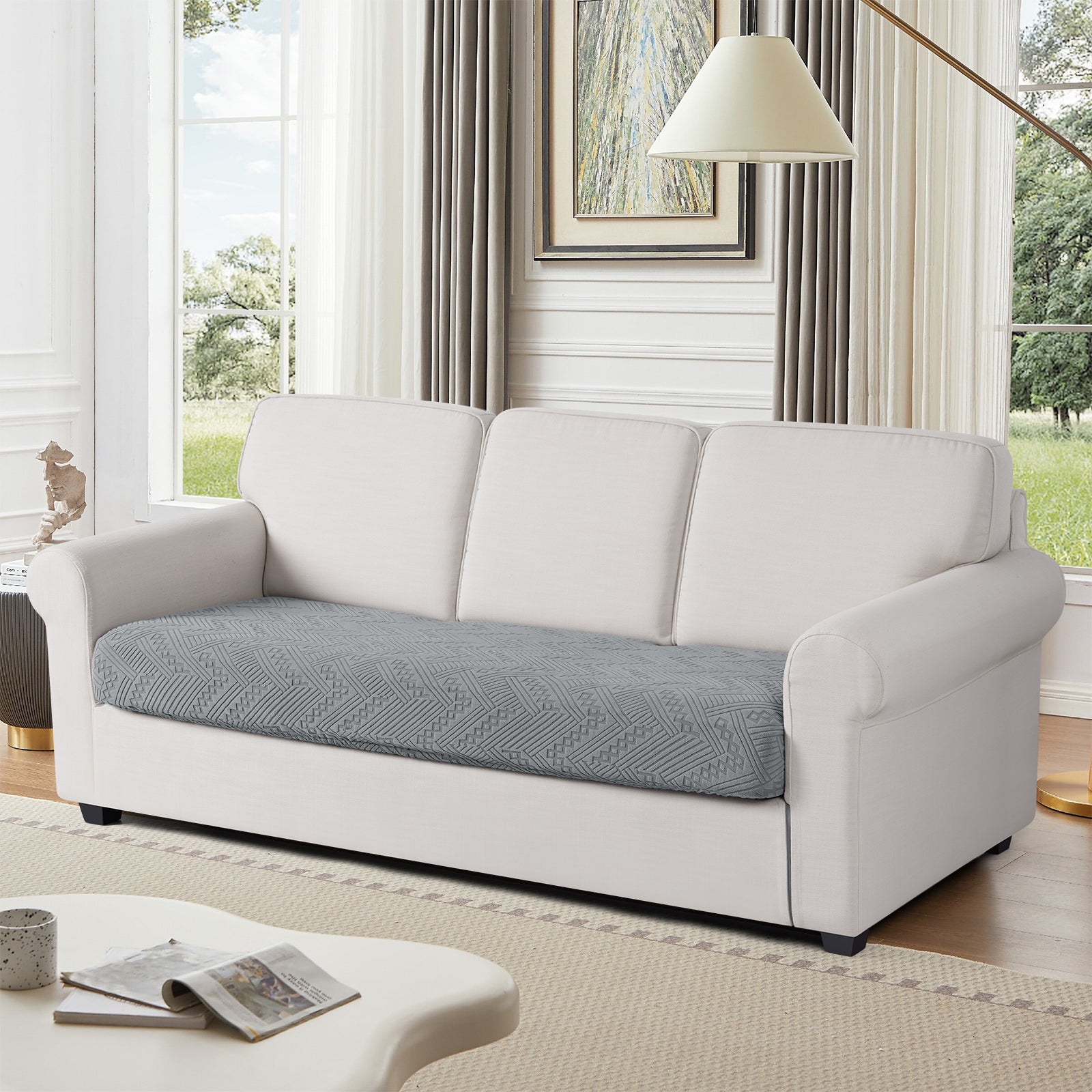 Ruaozz Seational Couch Cushion Covers L Shaped Sofa Covers