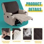 Ruaozz Waterproof Recliner Back Cover,28in