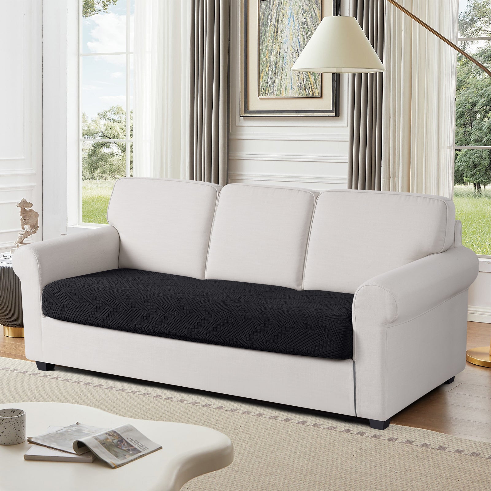 Ruaozz Seational Couch Cushion Covers L Shaped Sofa Covers