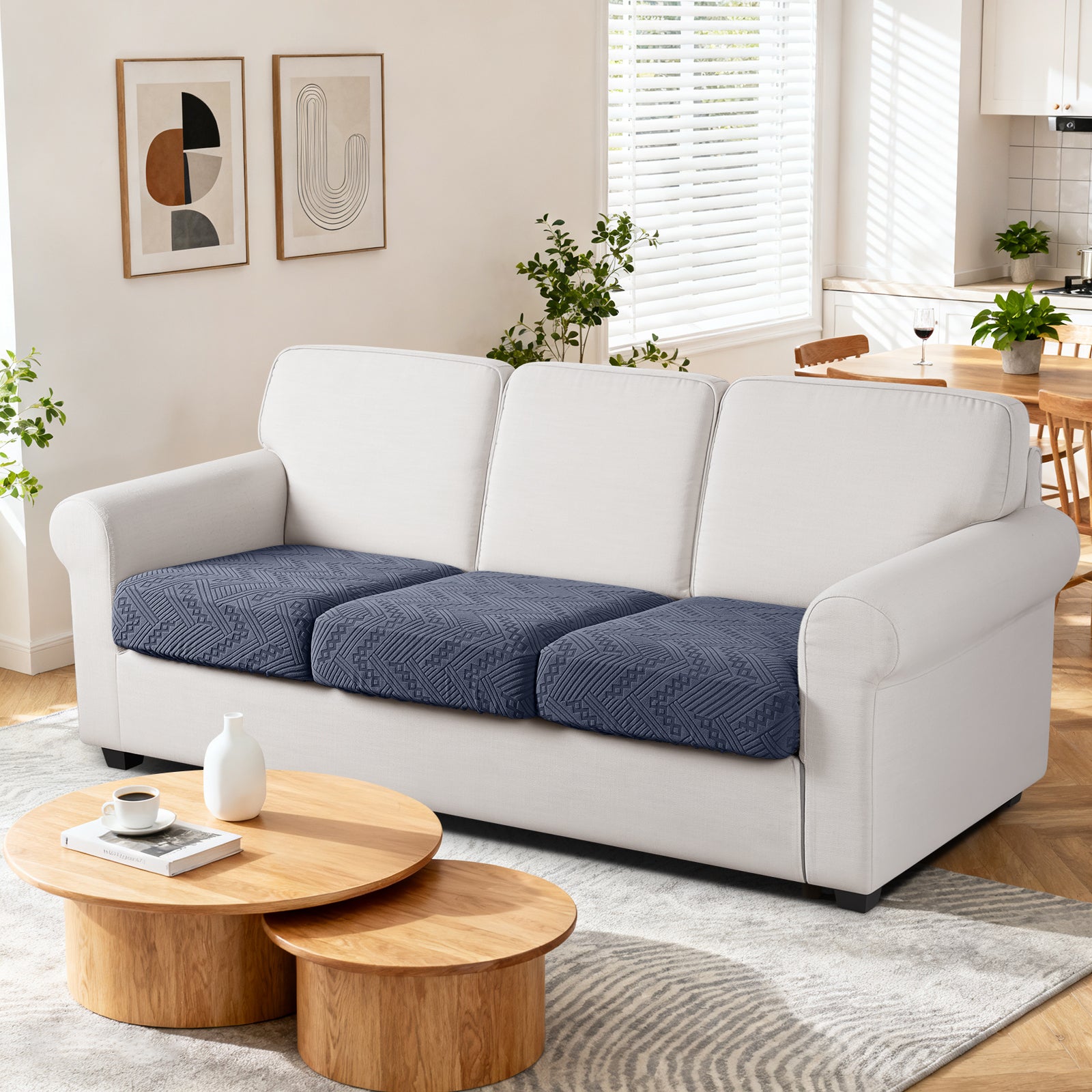 Ruaozz Seational Couch Cushion Covers L Shaped Sofa Covers