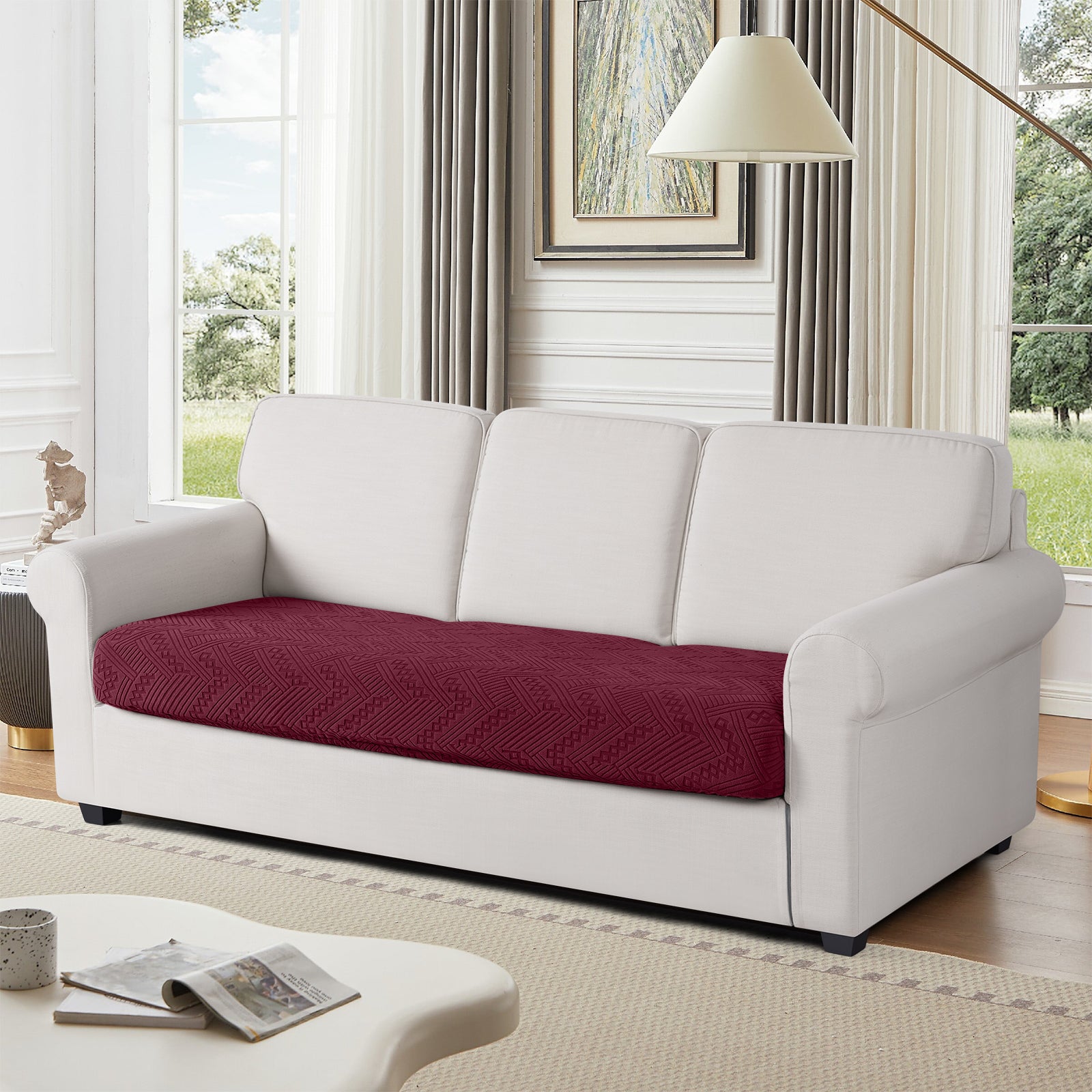 Ruaozz Seational Couch Cushion Covers L Shaped Sofa Covers