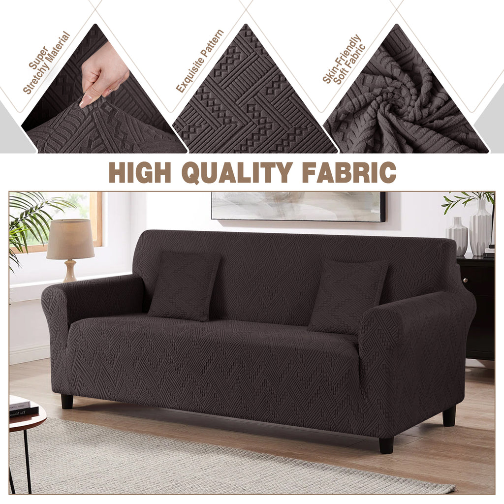Ruaozz Stretch Sofa Covers Universal Couch Covers, 1 Seat/ 2 Seat/ 3 Seat/ 4 Seat