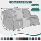 Ruaozz Stretch Recliner Sofa Covers 2 Seat/ XL 2 Seat/ 3 Seat