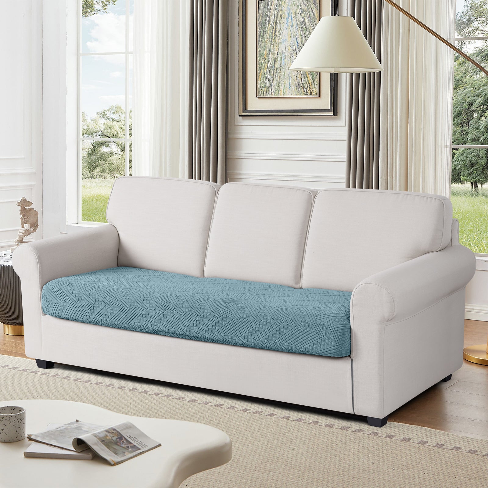 Ruaozz Seational Couch Cushion Covers L Shaped Sofa Covers