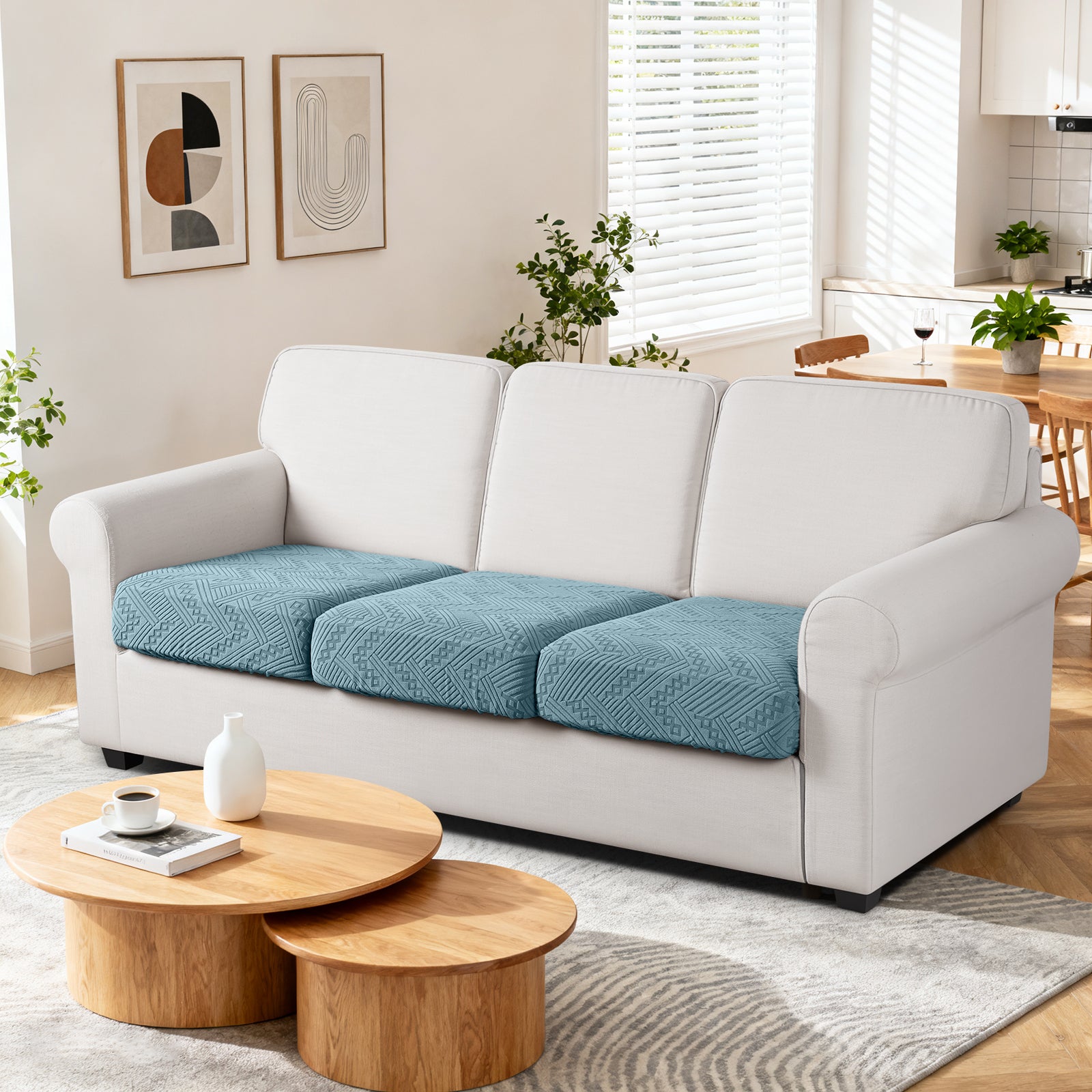 Ruaozz Seational Couch Cushion Covers L Shaped Sofa Covers
