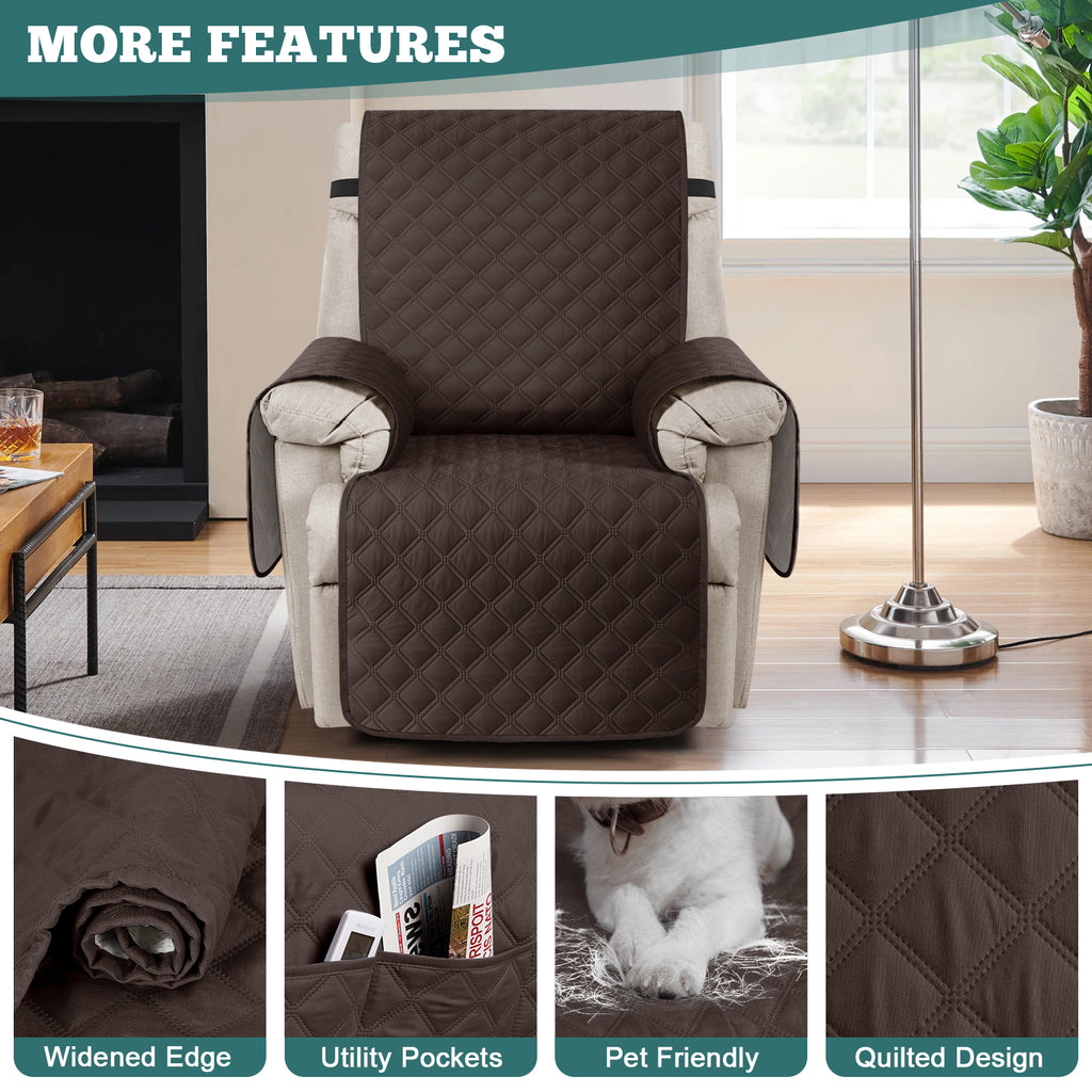 Ruaozz Waterproof Recliner Chair Covers,23/25/28/30 in