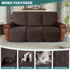 Ruaozz Waterproof Recliner Sofa Covers, 2 Seater/ XL2 Seater/ 3 Seater