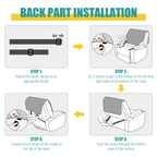 Ruaozz Waterproof Recliner Back Cover,28in
