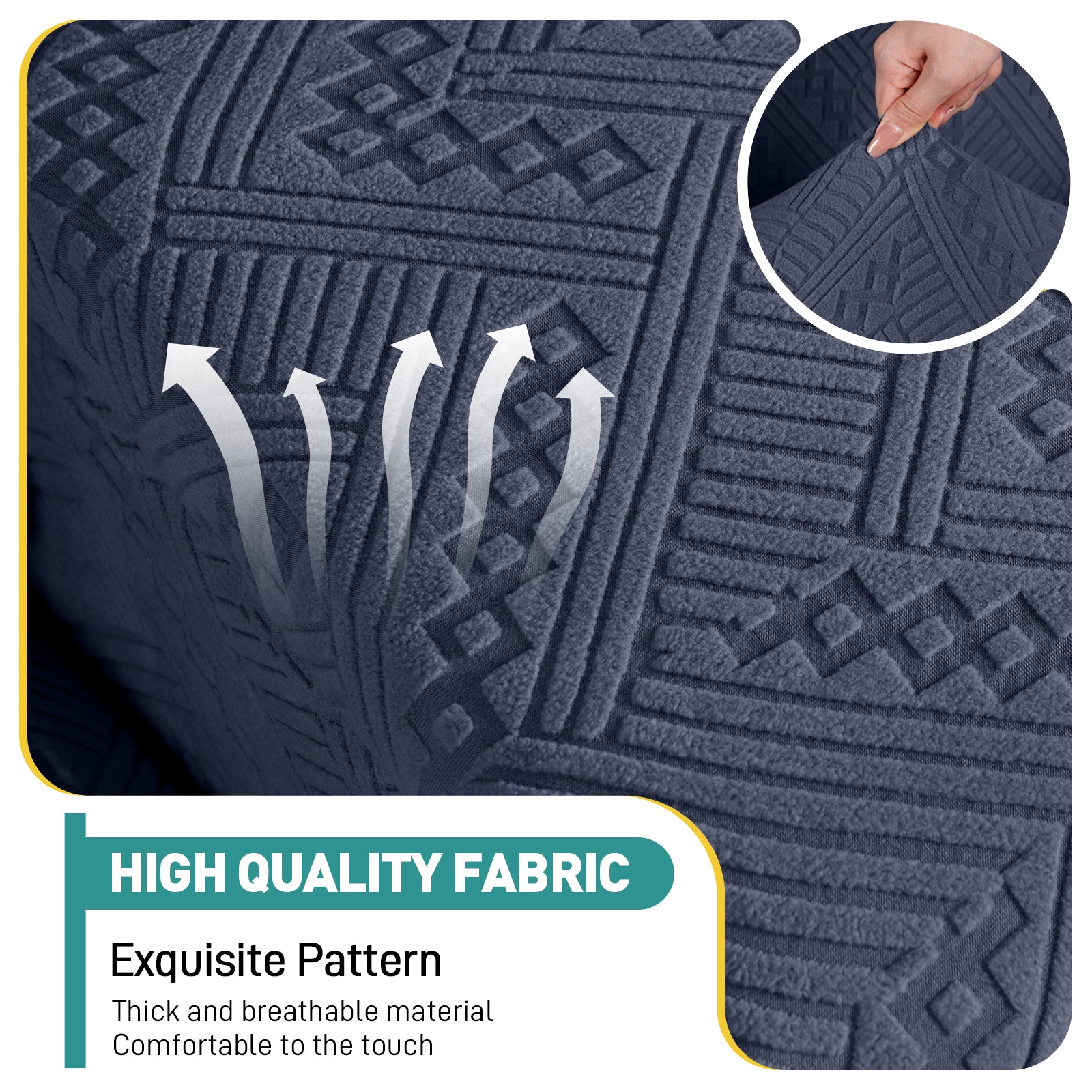 Ruaozz Seational Couch Cushion Covers L Shaped Sofa Covers
